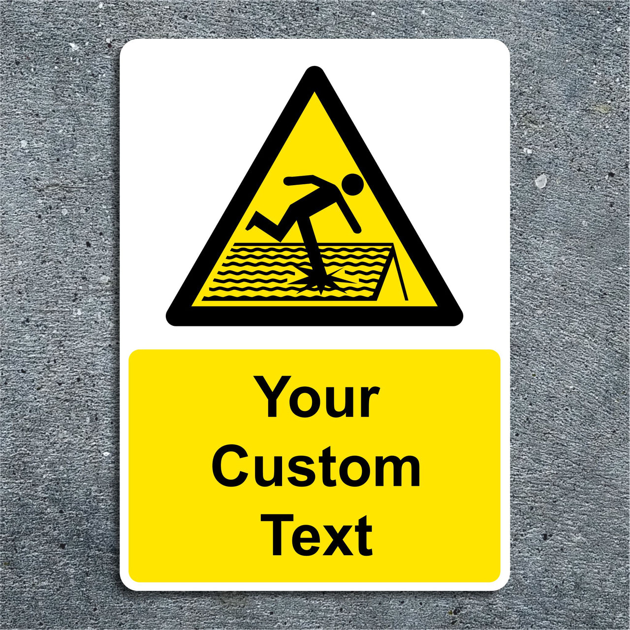 Custom Fragile Roof Sign - Add Your Own Text