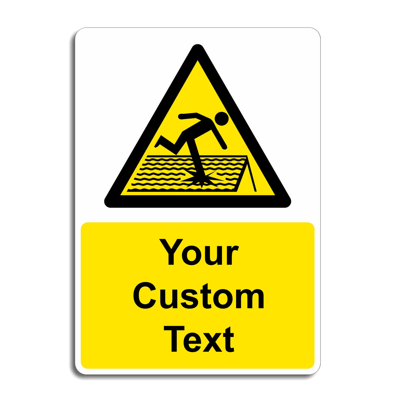 Custom Fragile Roof Sign - Add Your Own Text