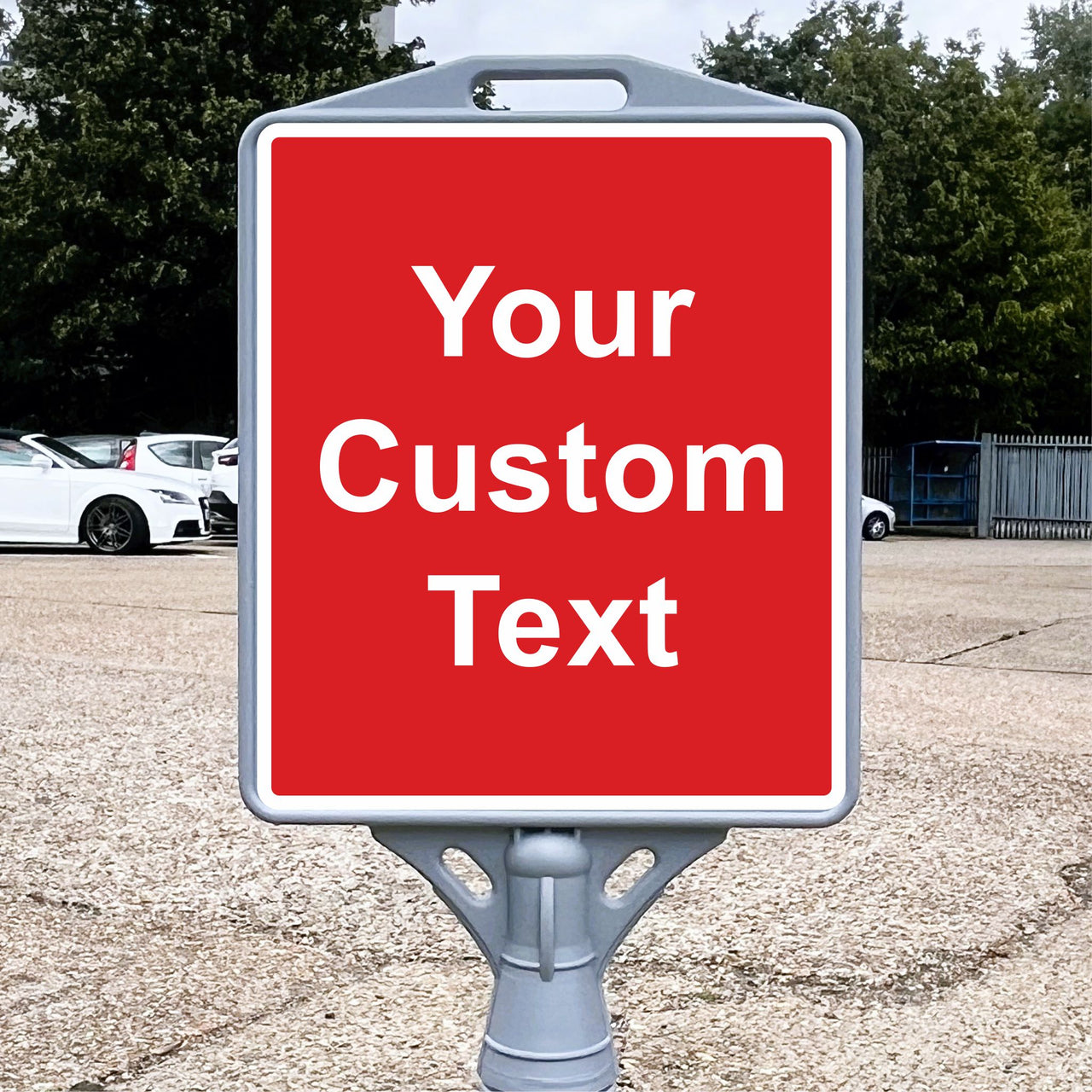 Custom Freestanding Pyramid Sign