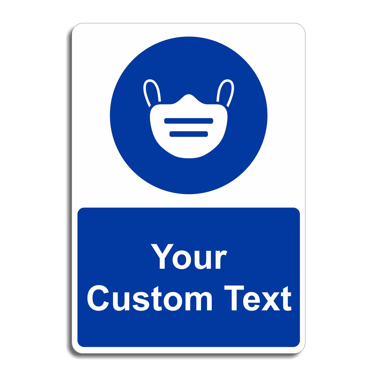 Sign Fack Custom Face Mask Sign - Add Your Own Text