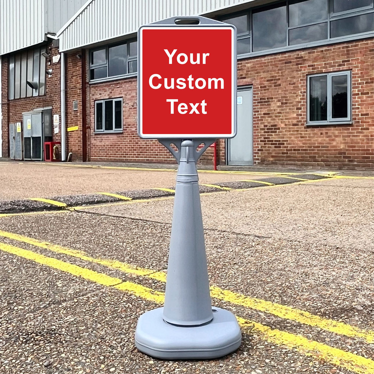 Custom Freestanding Pyramid Sign