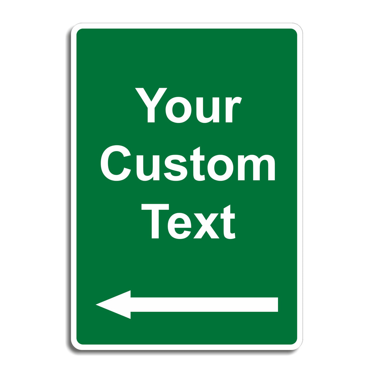 Green Sign Example Custom Green Safe Condition Safety Sign with Directional Arrow