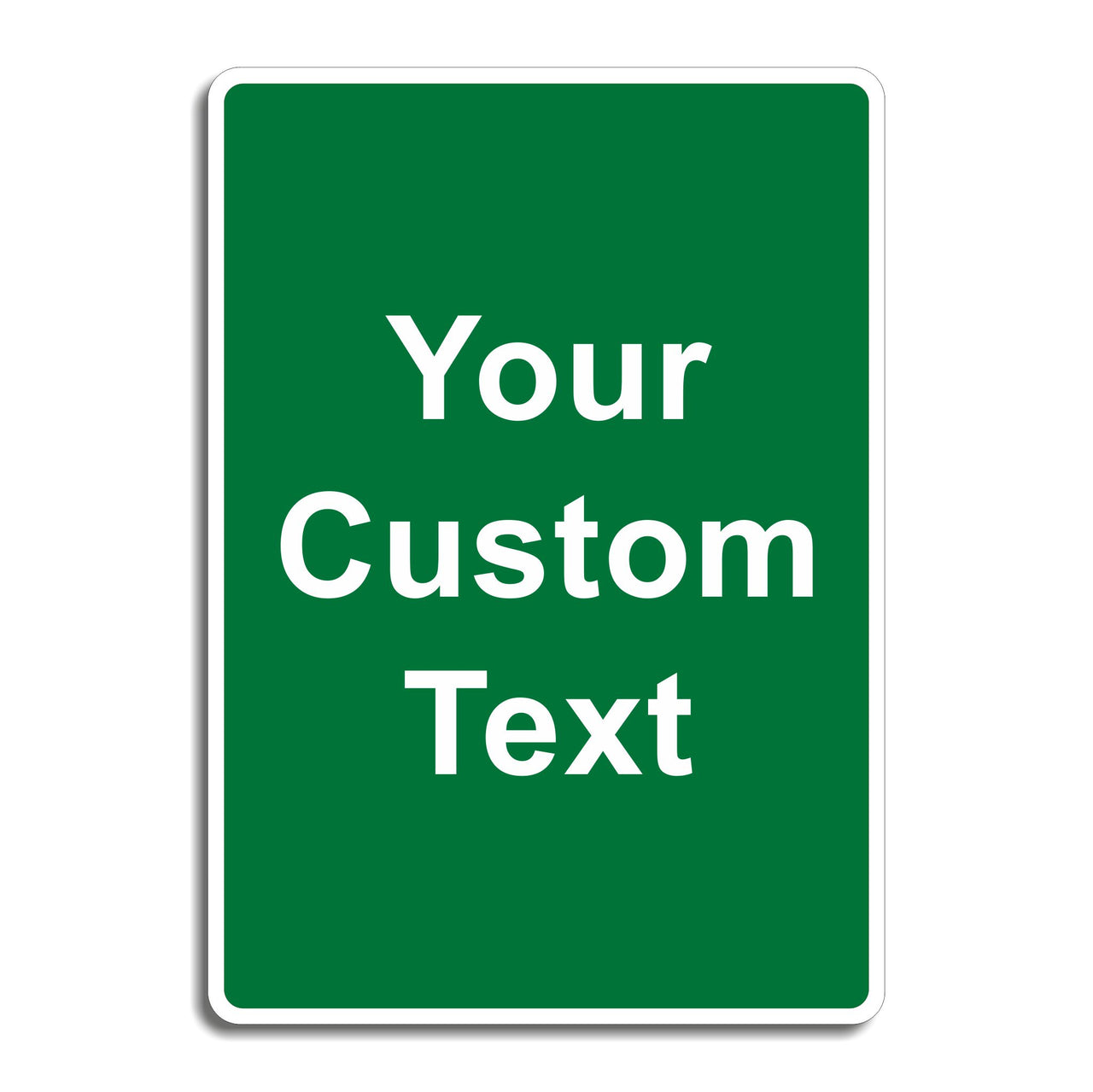 Custom Green Safety Sign | Ideal for Workplace, School or Industrial Locations