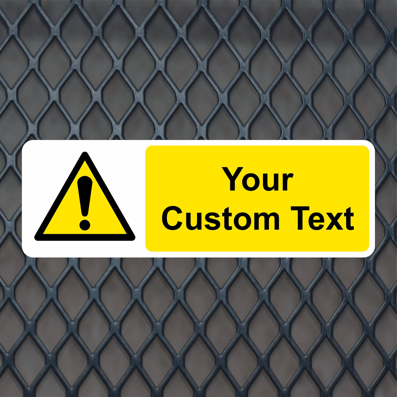 Custom Warning Sign - Landscape - Add Your Own Text