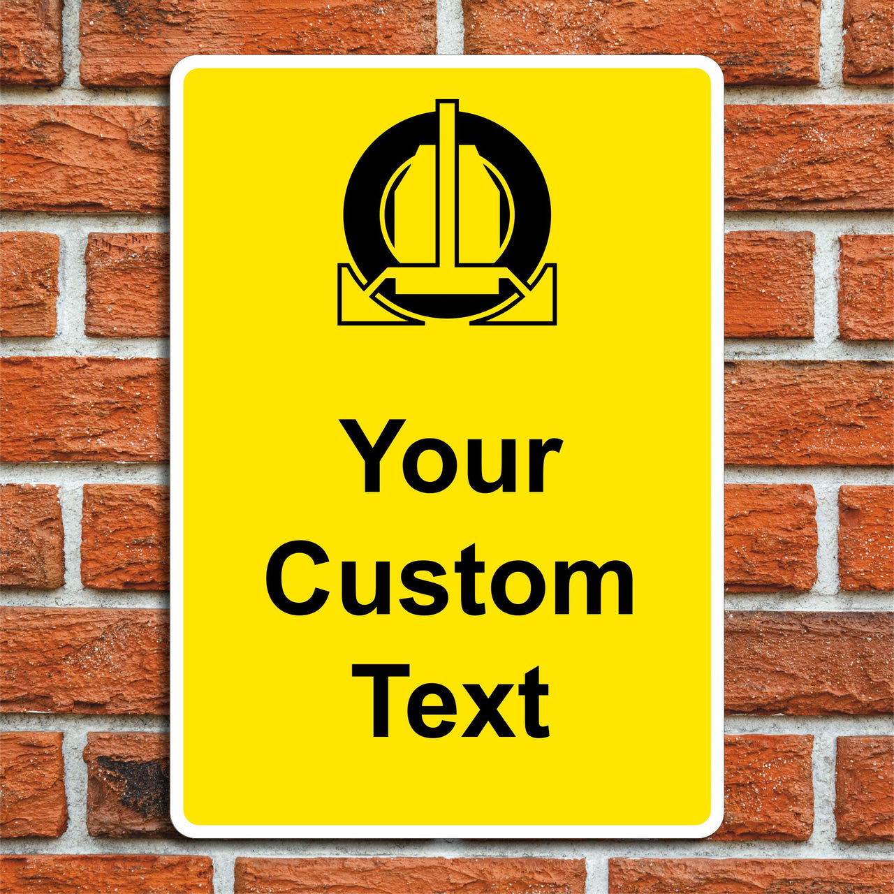Custom Wheel Clamping Sign - Add Your Own Text