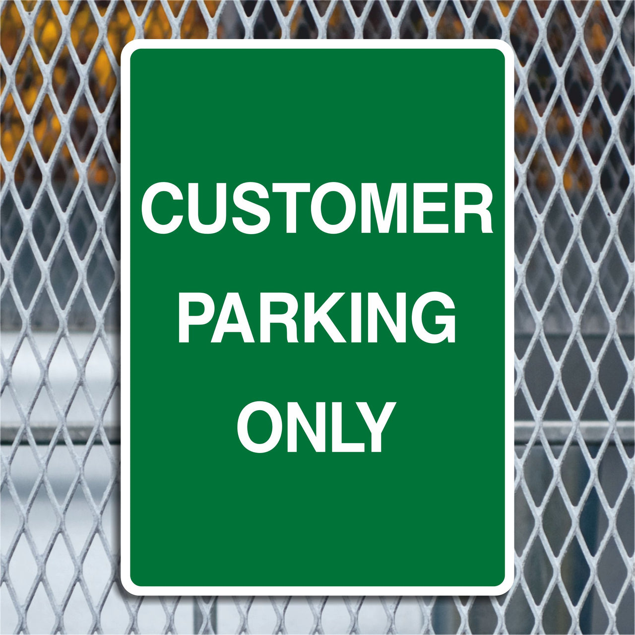 Customer Parking Only Sign