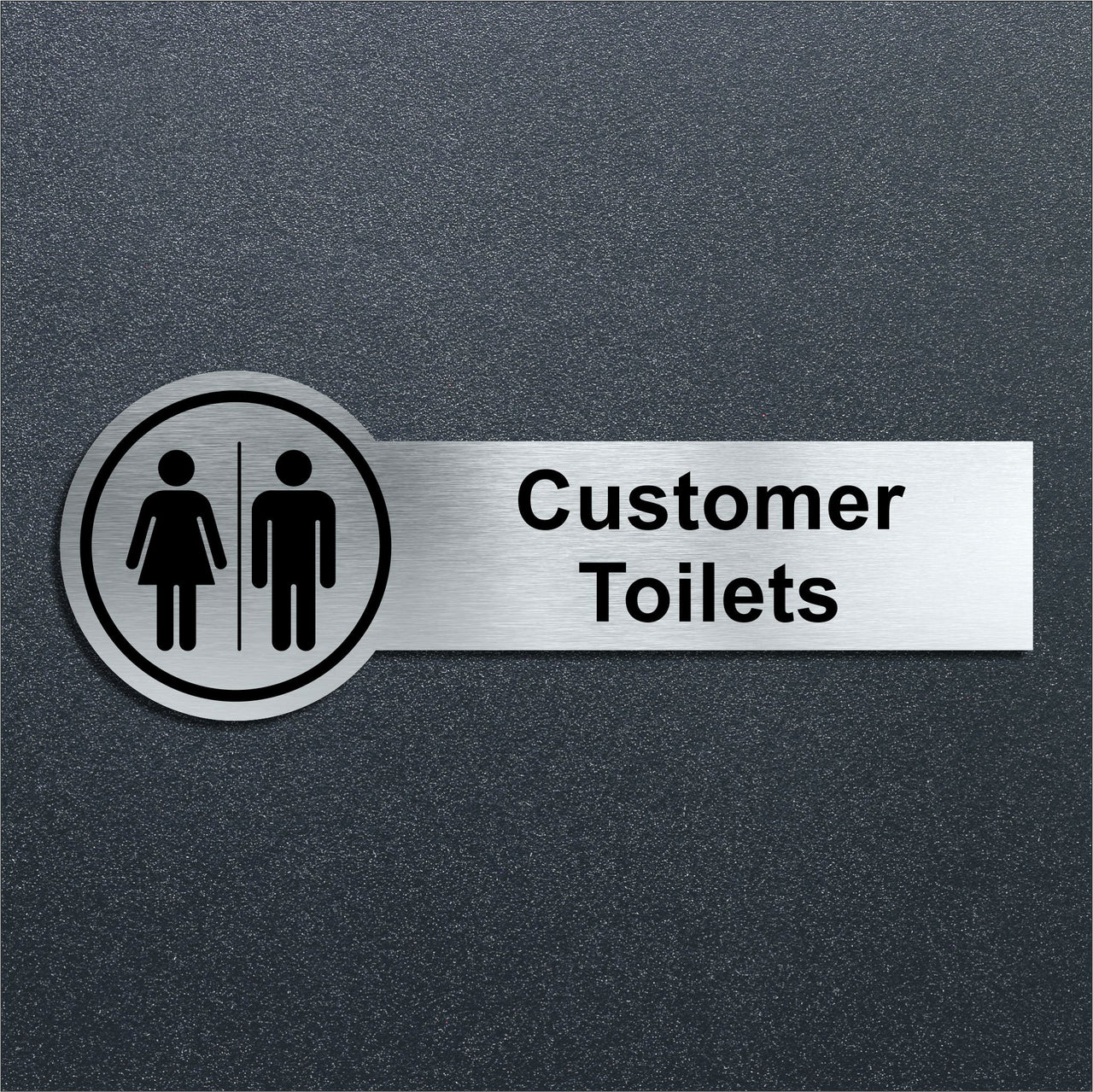 Customer Toilets Door Sign