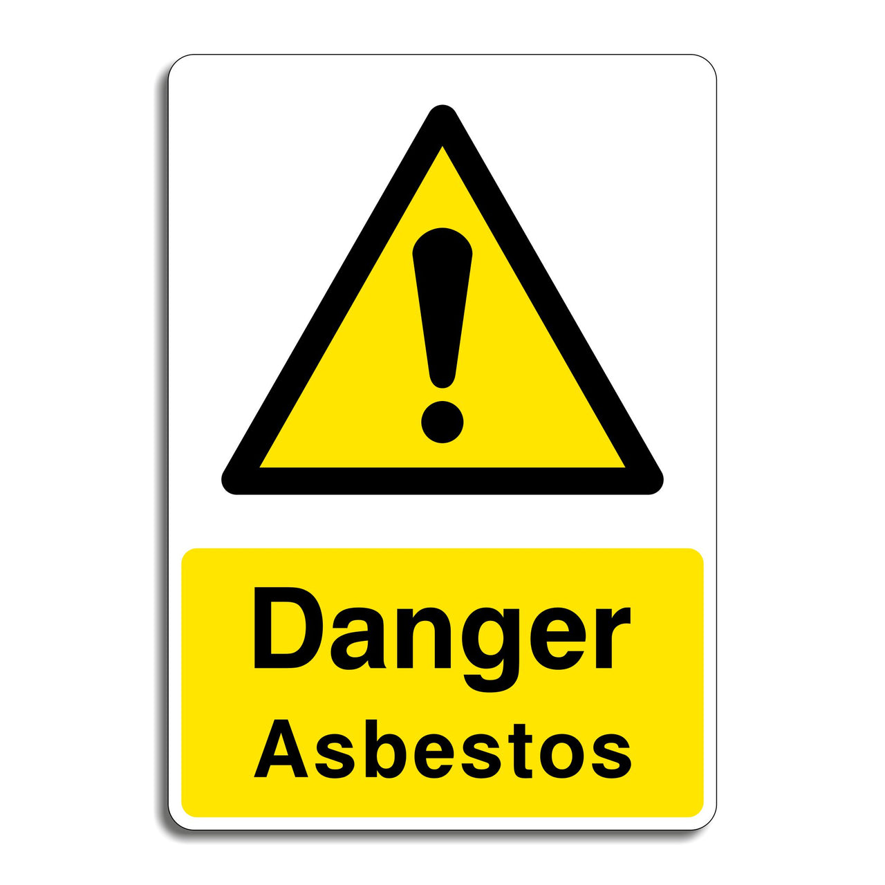 Danger Absestos Hazard Warning Sign