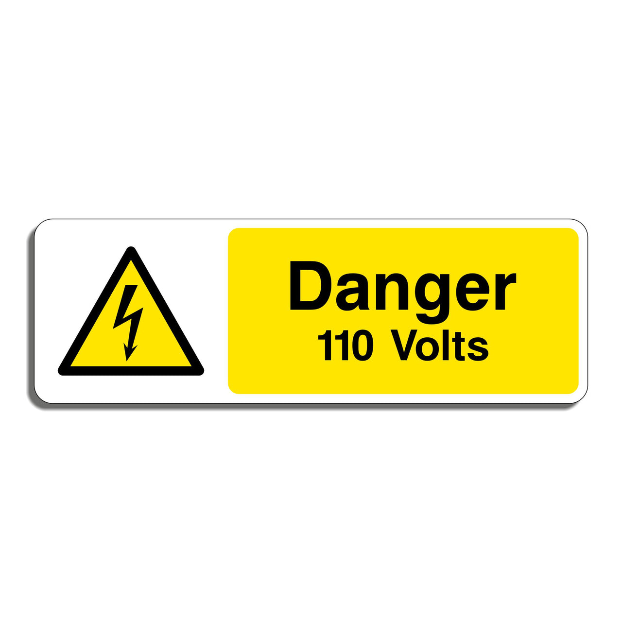 Danger 110 Volts Sign