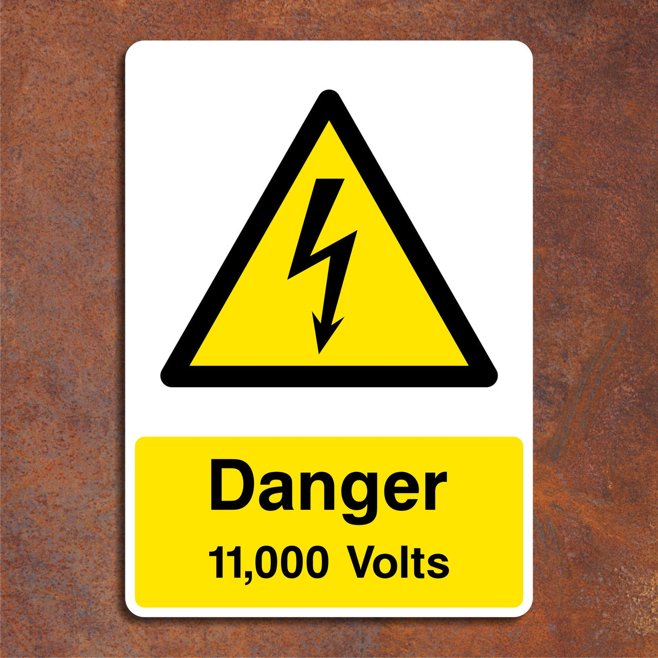 Danger 11,000 Volts Sign