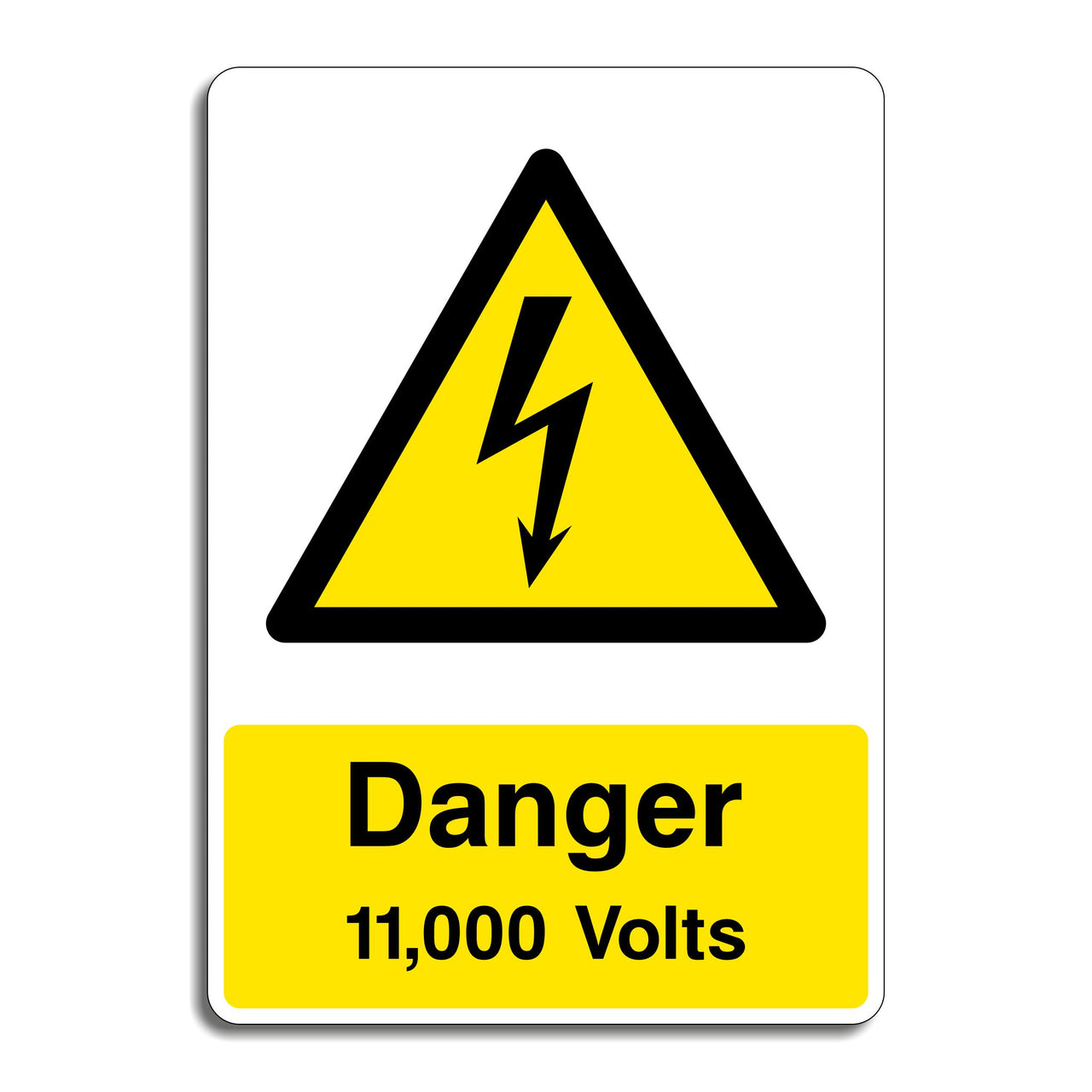 Danger 11,000 Volts Sign