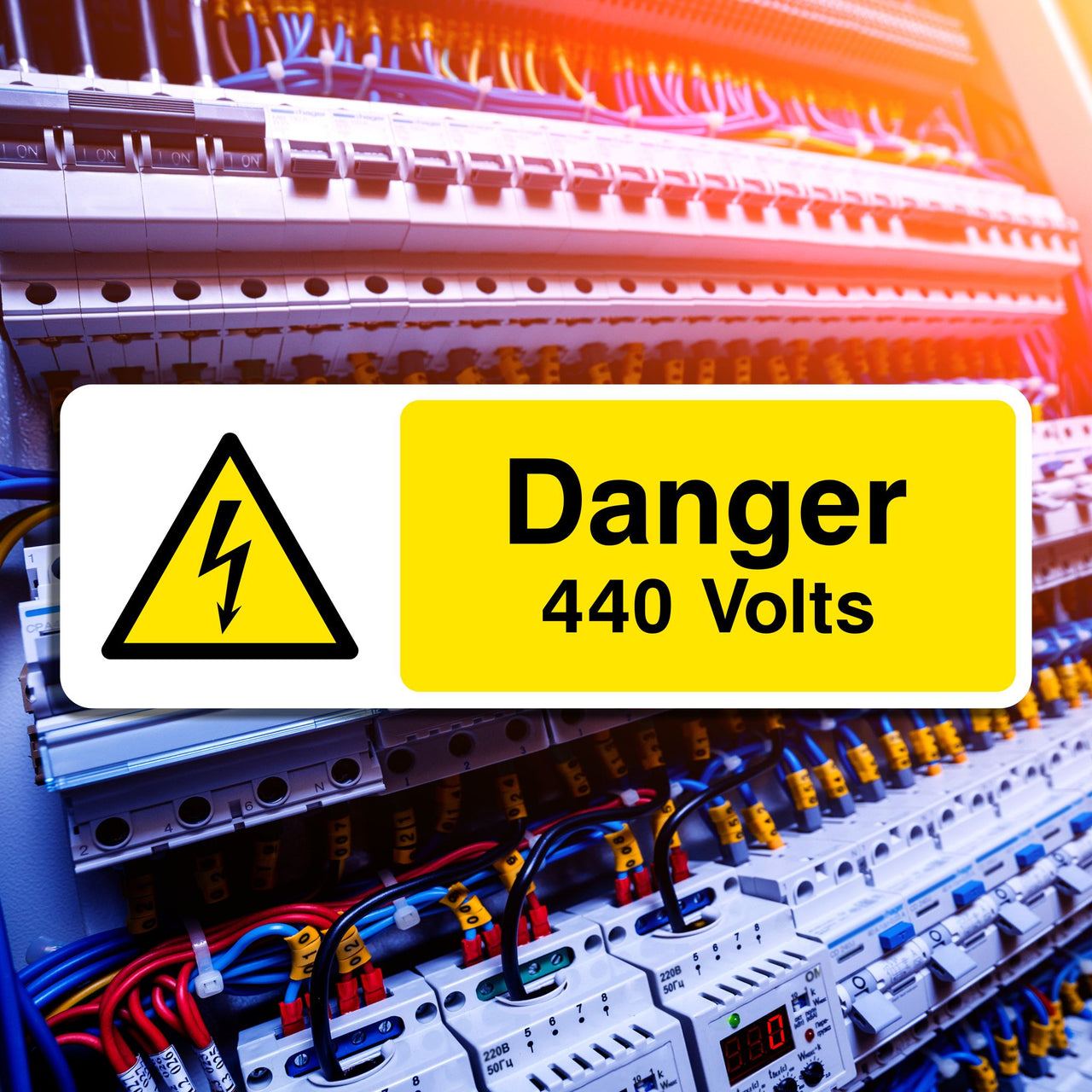 Danger 440 Volts Sign
