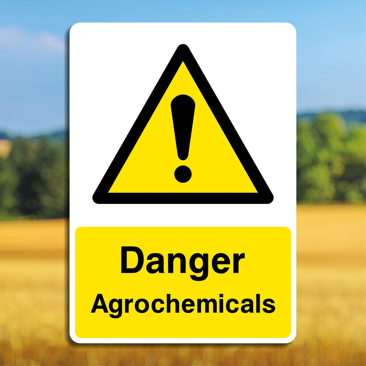 Danger Agrochemicals Sign