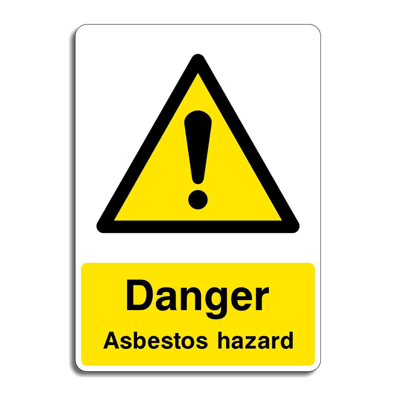 Danger Asbestos Hazard Sign
