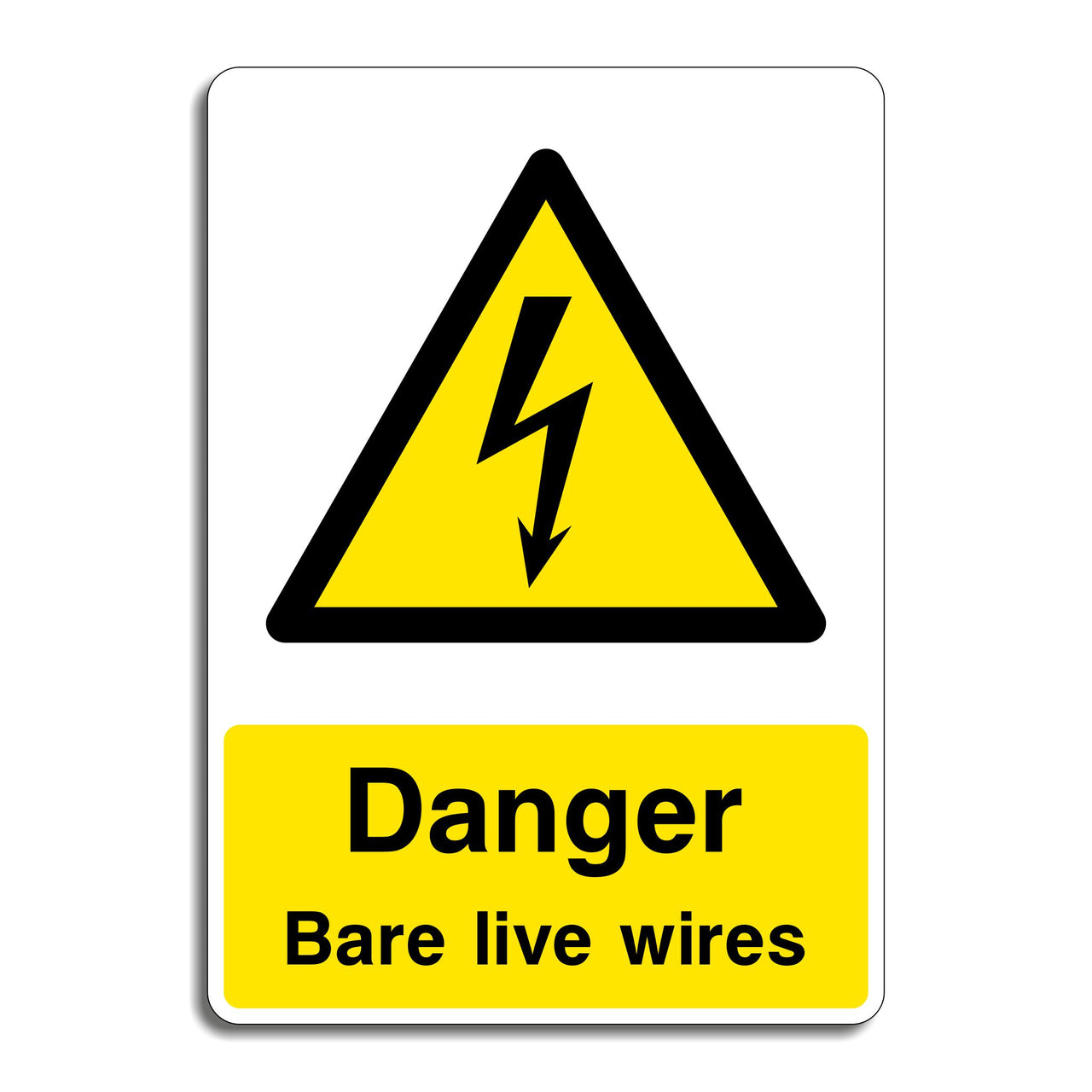 Danger Bare Live Wires Sign