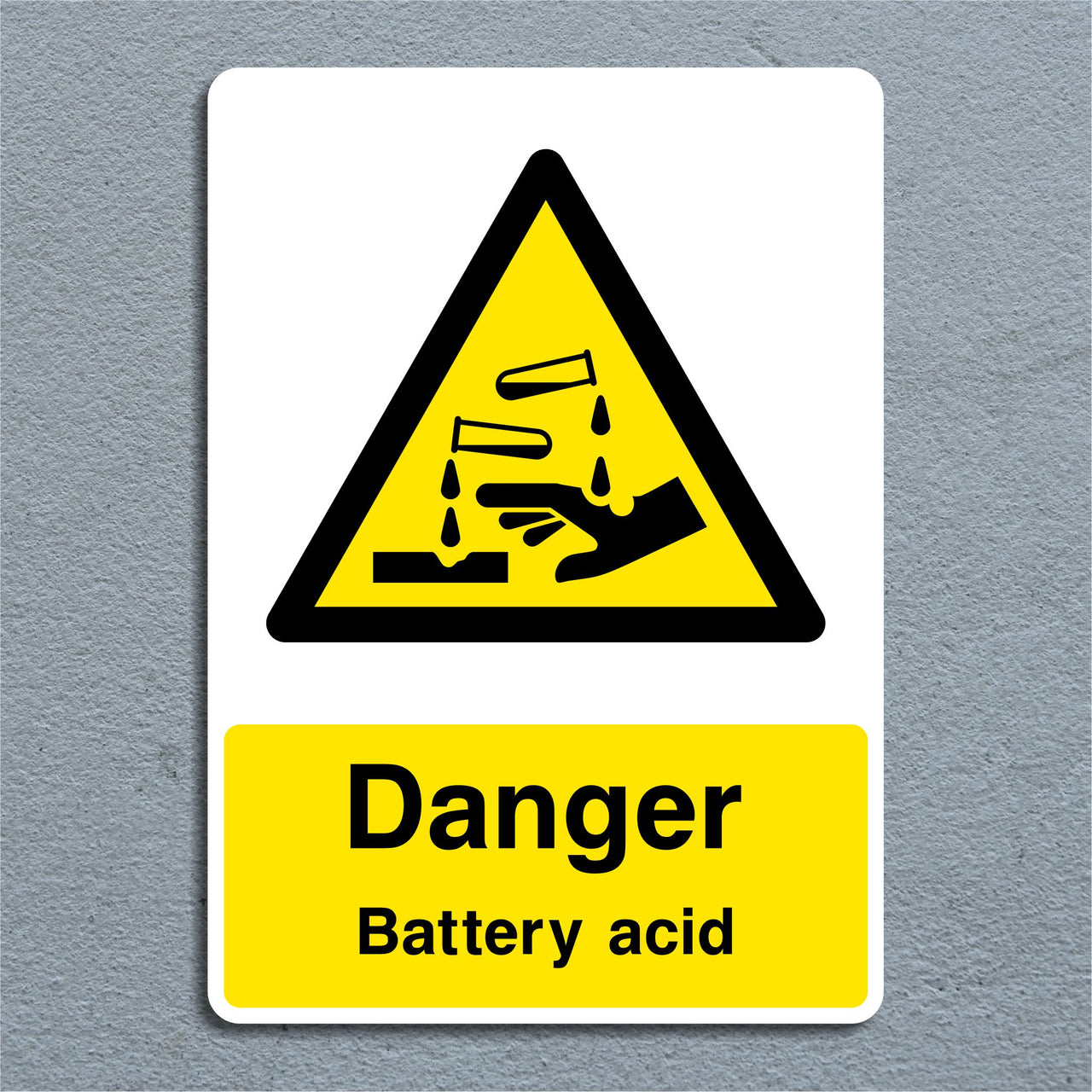 Danger Battery Acid Sign