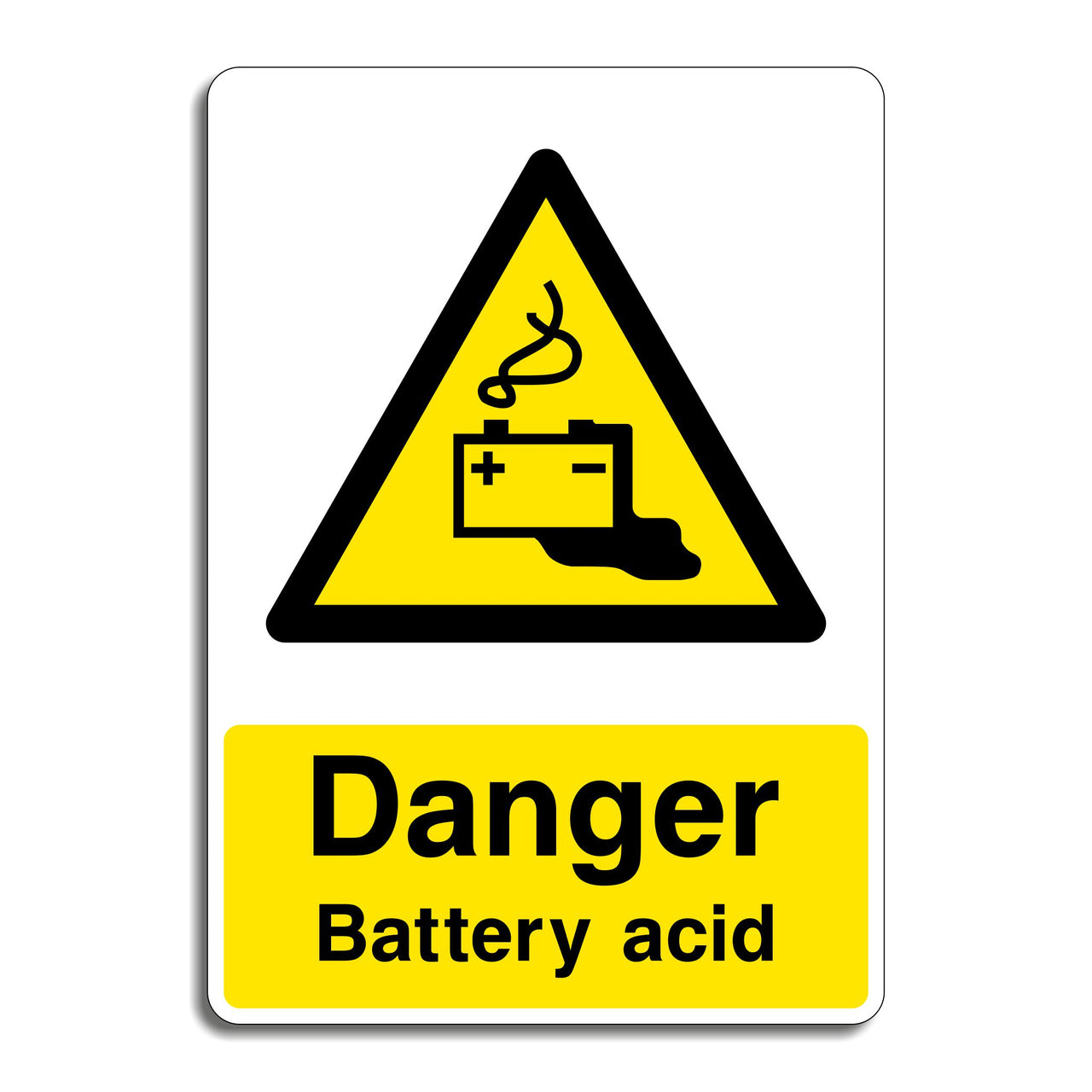 Danger Battery Acid Sign