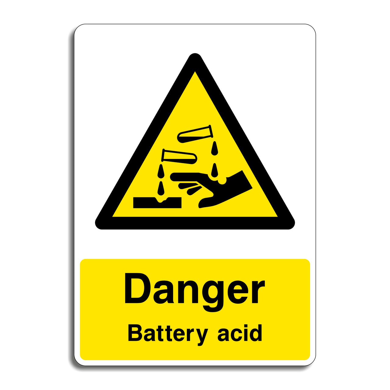 Danger Battery Acid Sign
