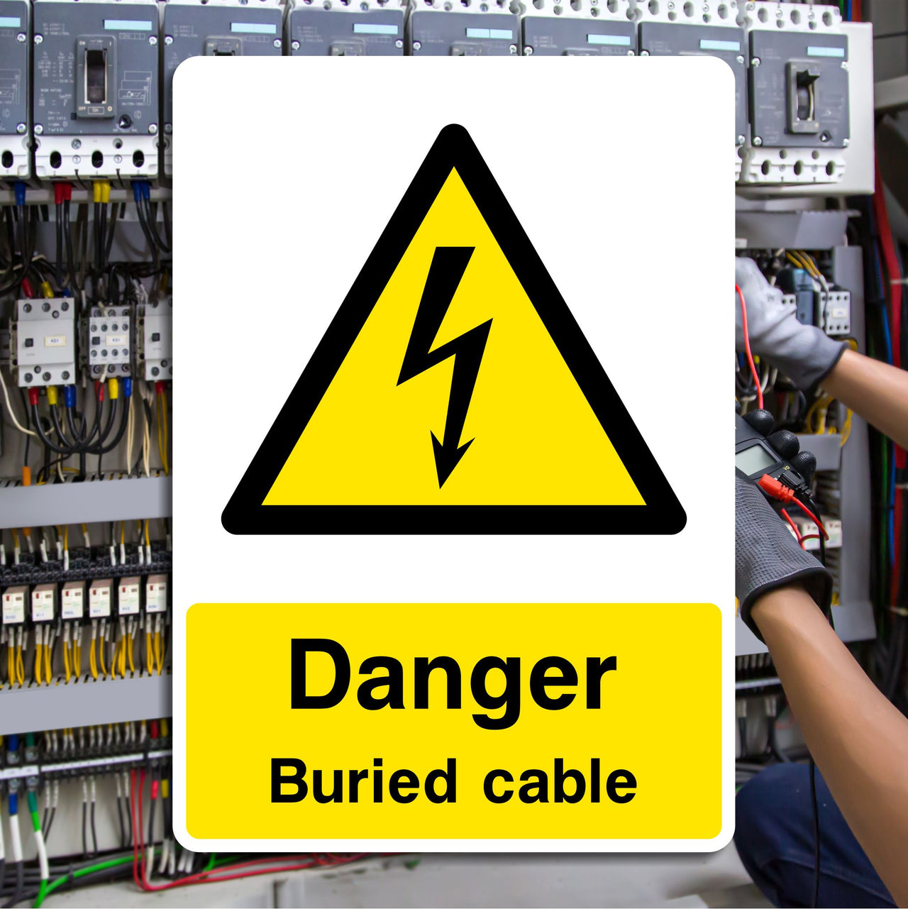 Danger Buried Cable Sign