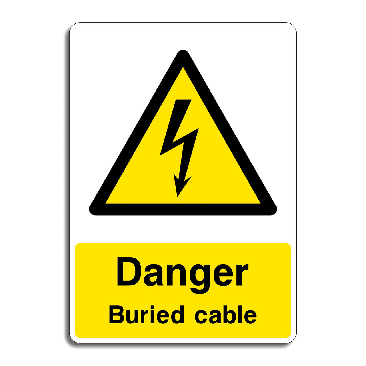 Danger Buried Cable Sign