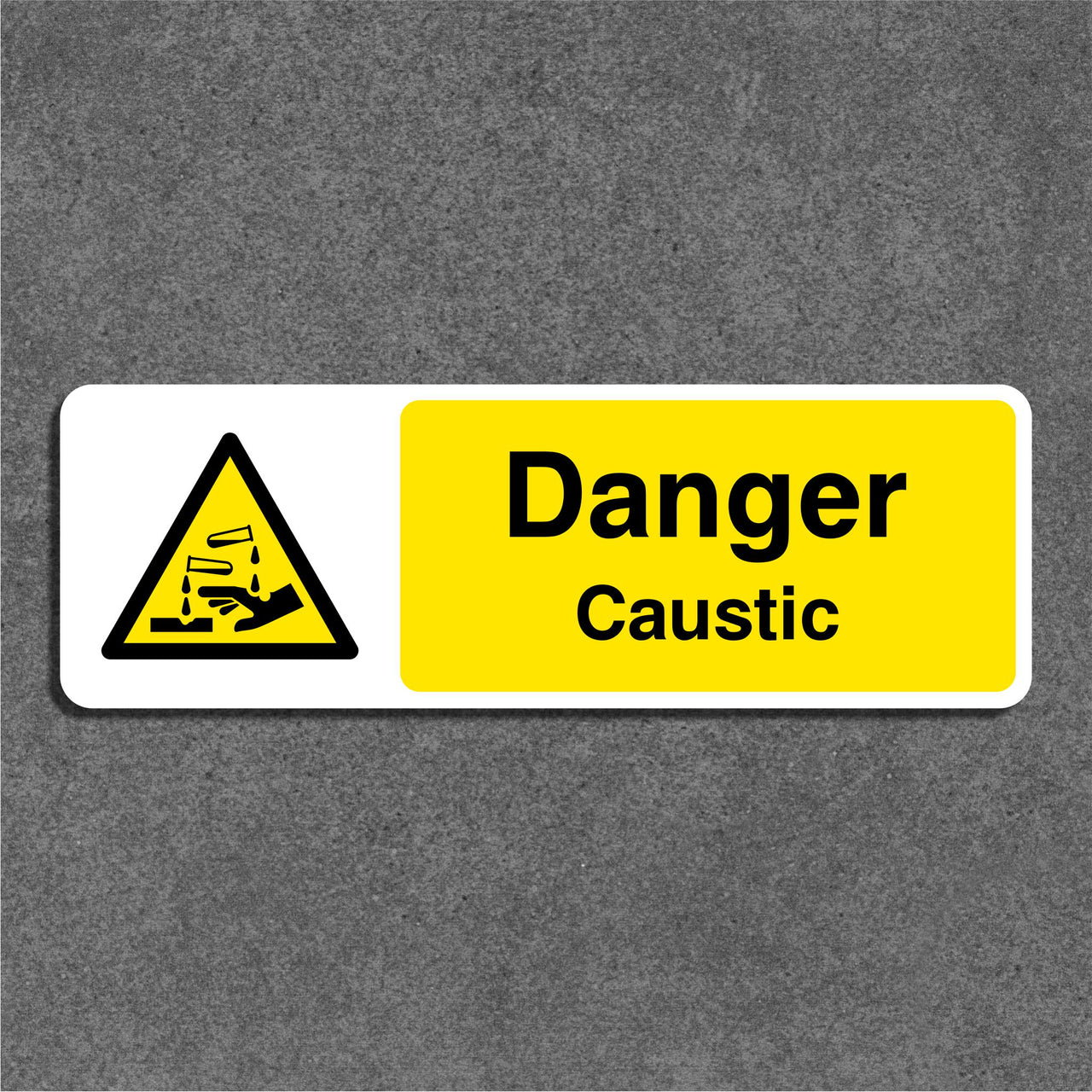 Danger Caustic Sign