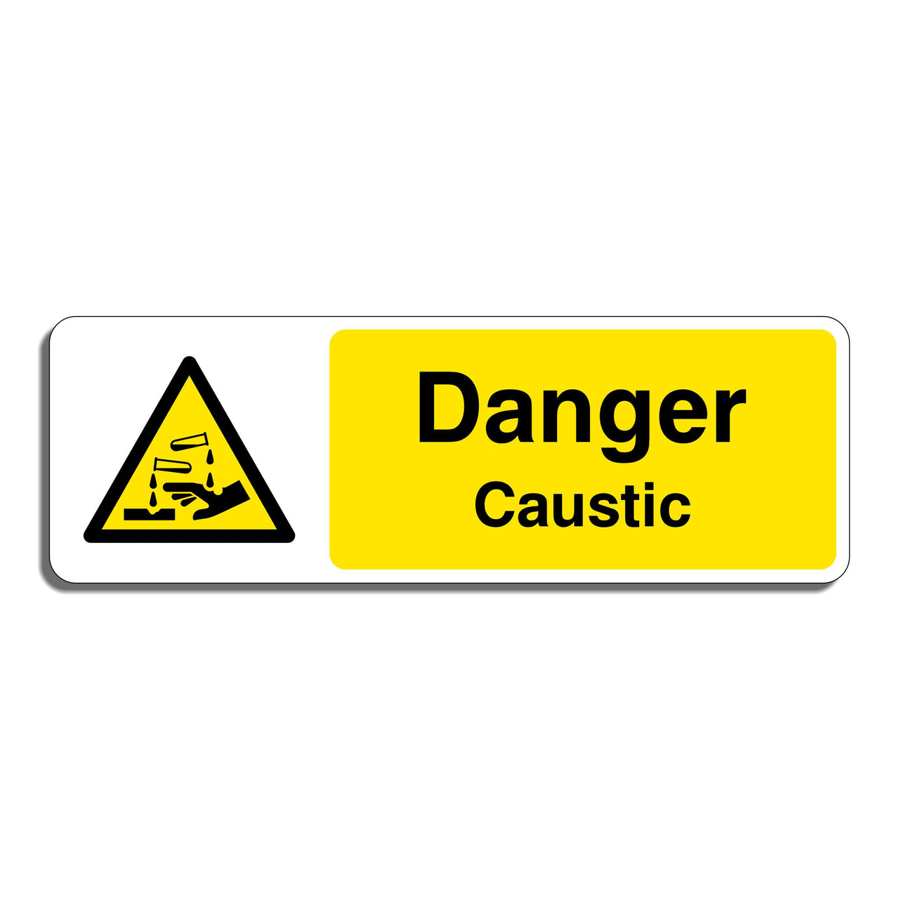 Danger Caustic Sign