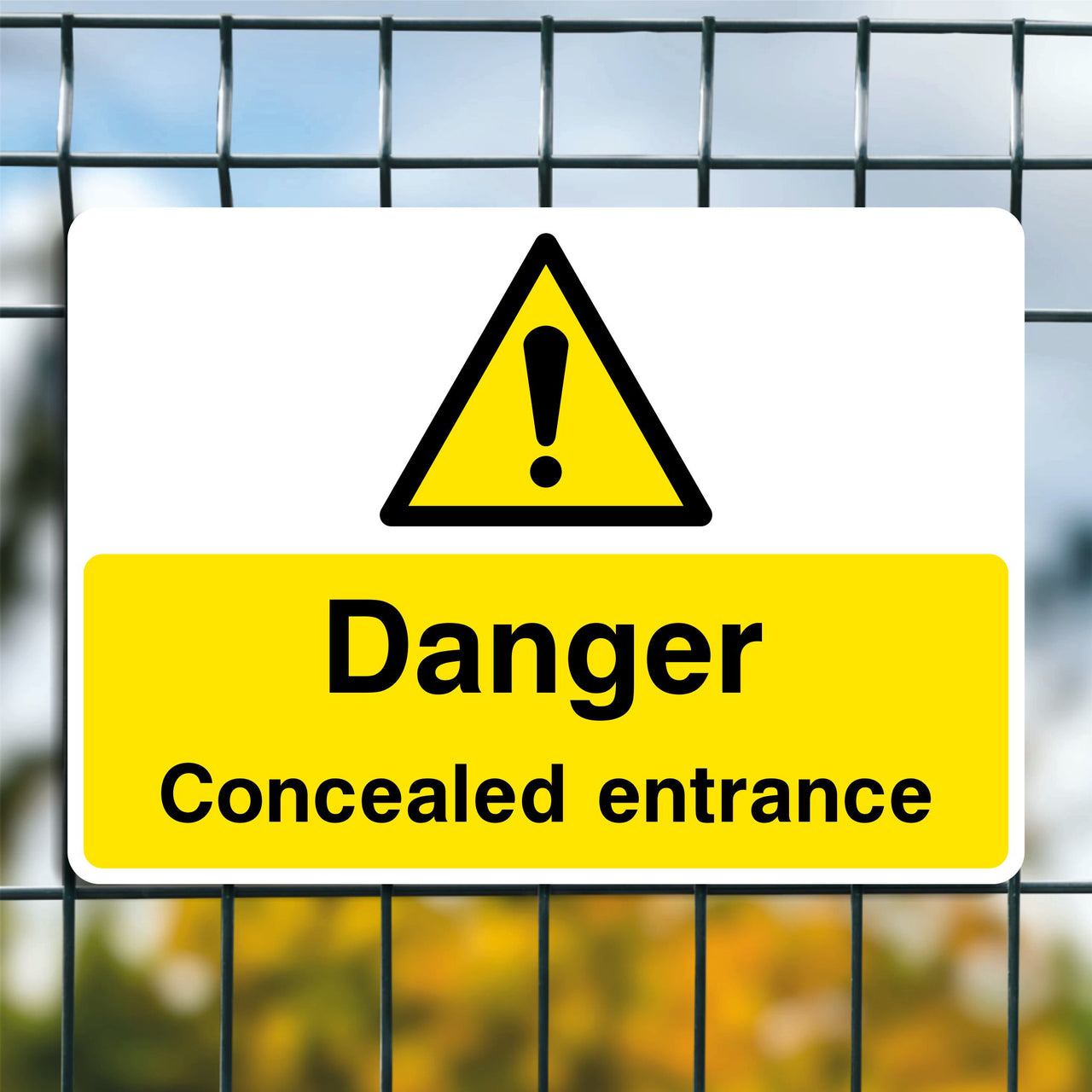 Danger Concealed Entrance Sign