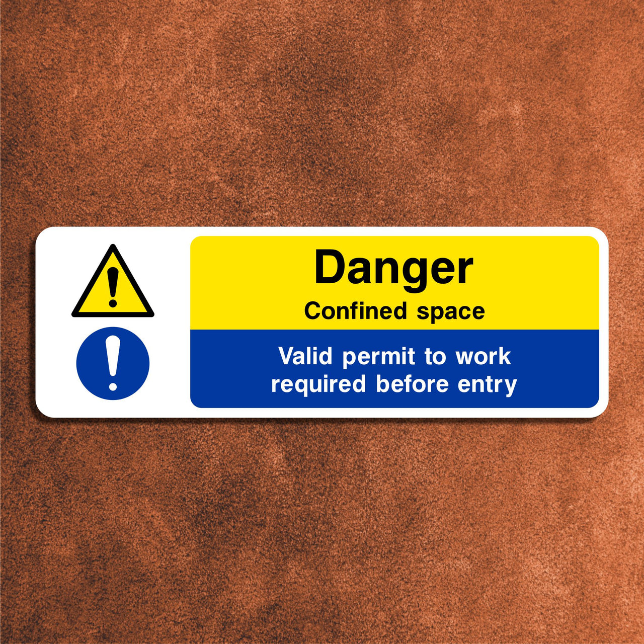 Danger Confined Space Hazard Sign