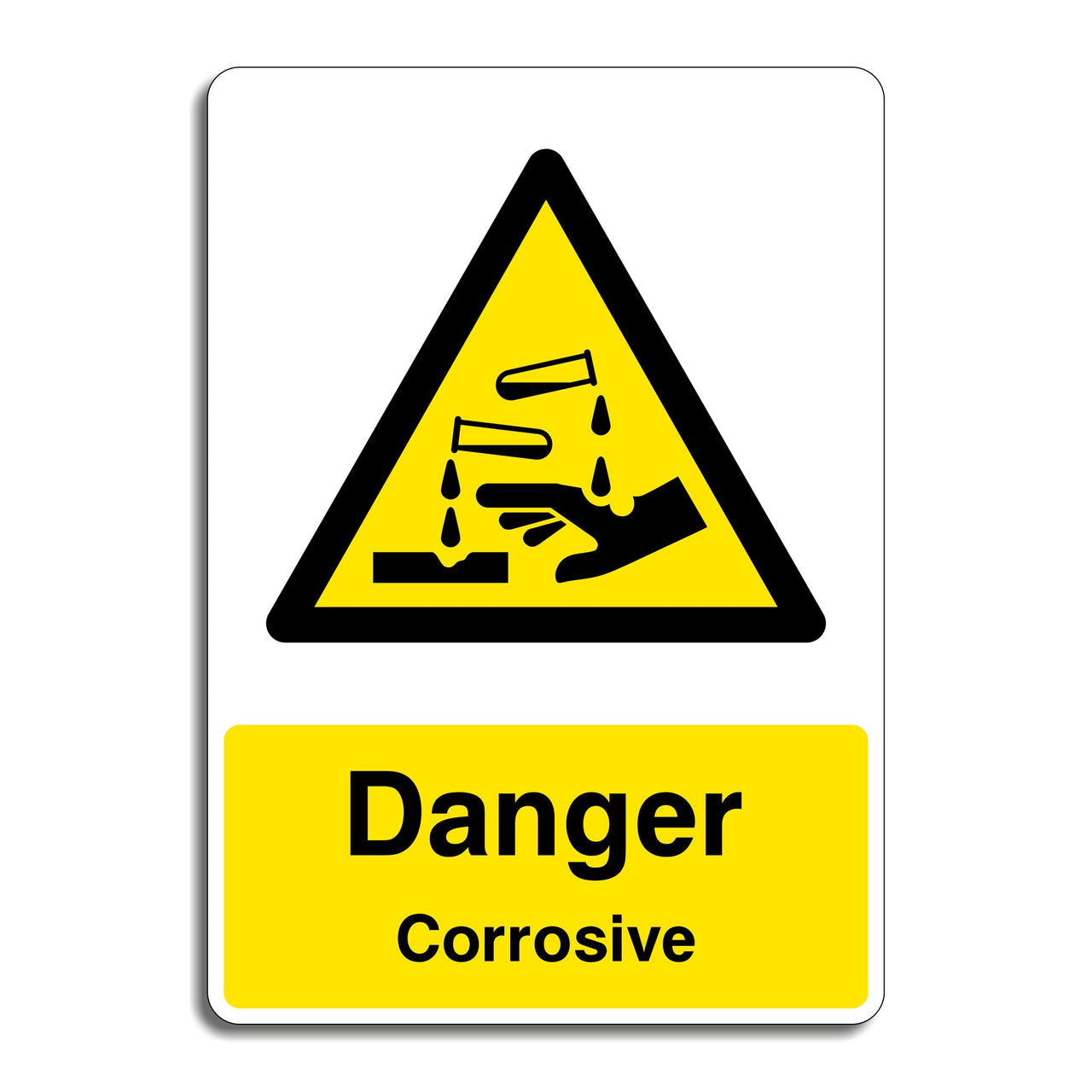 Danger Corrosive Sign