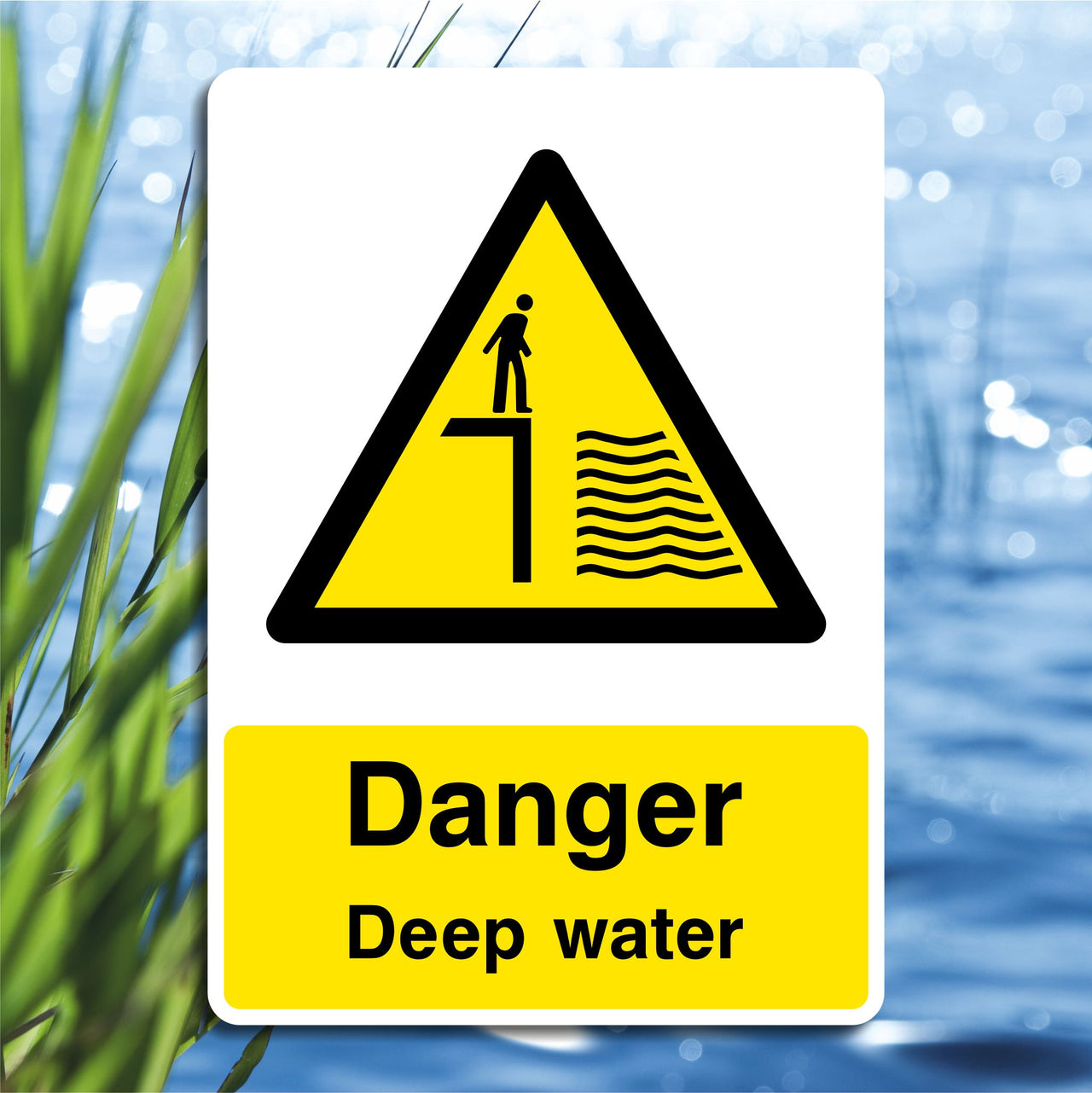 Danger Deep Water Sign
