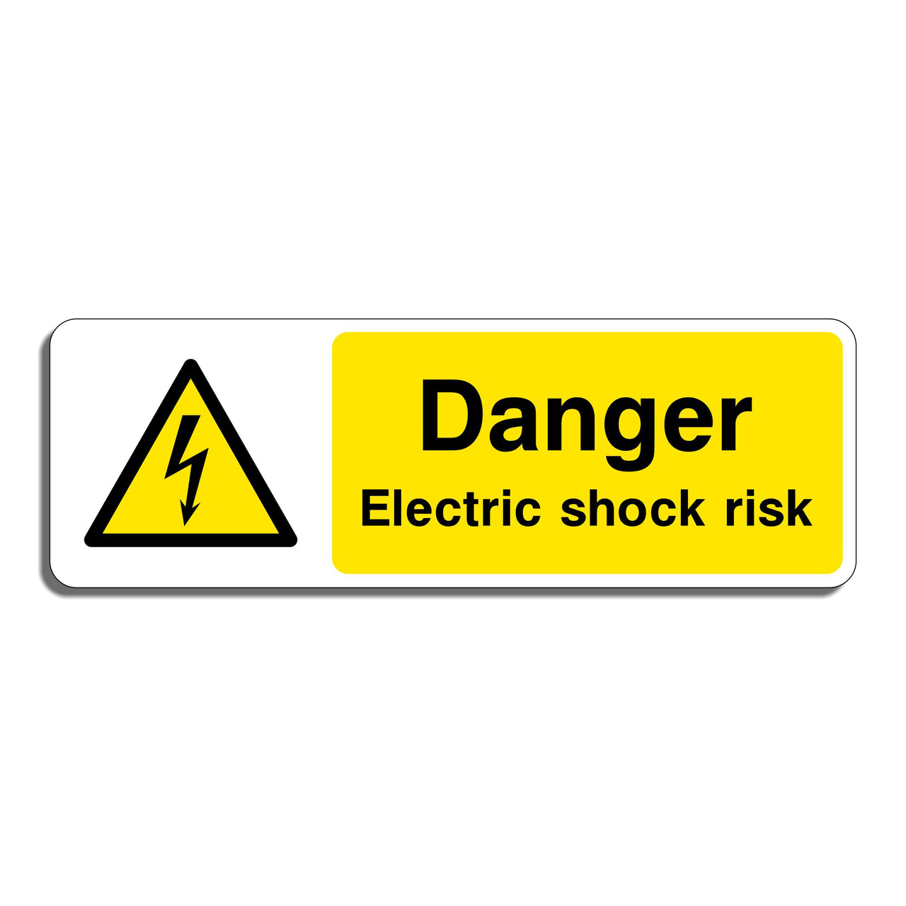 Danger Electric Shock Risk Sign