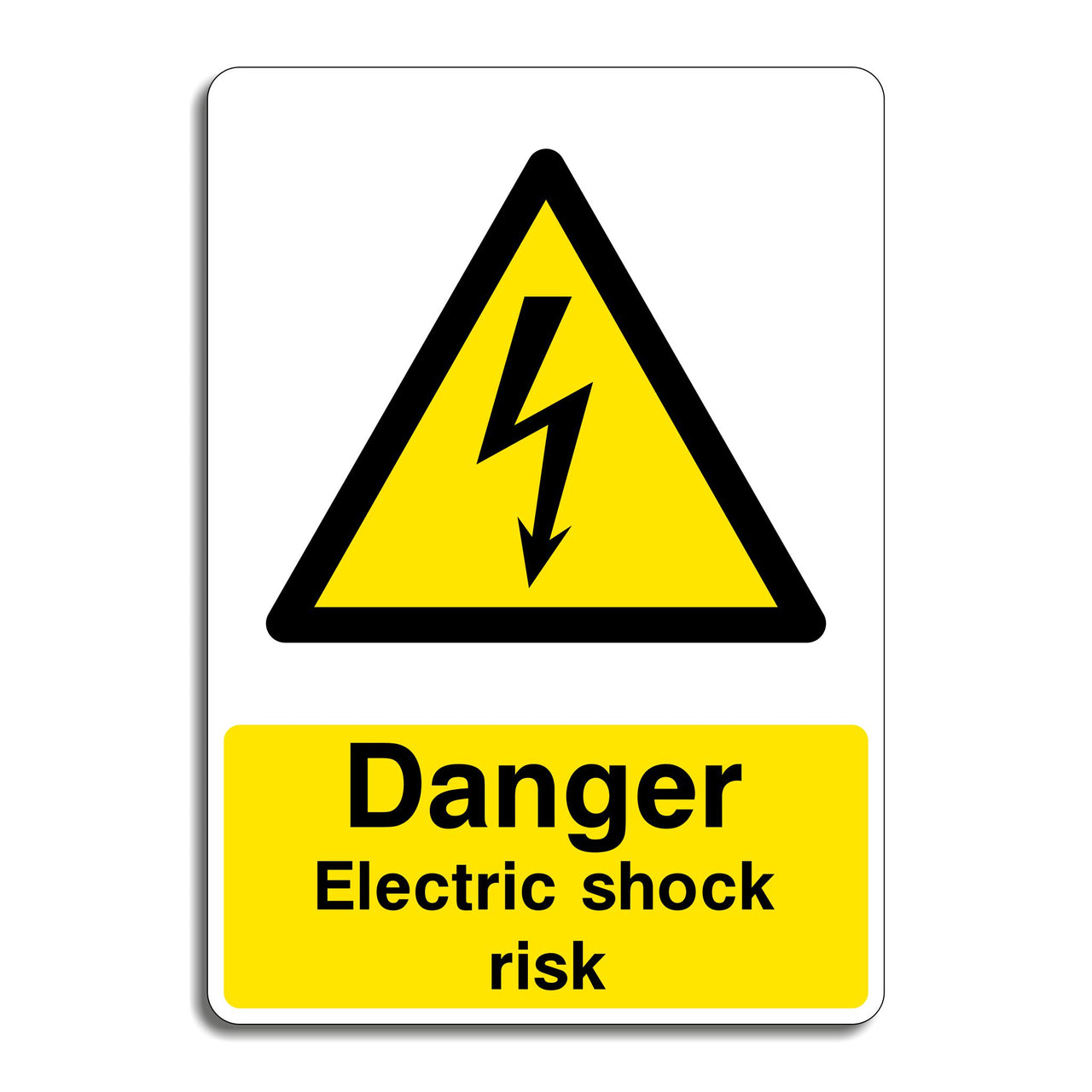 Danger Electric Shock Risk Sign