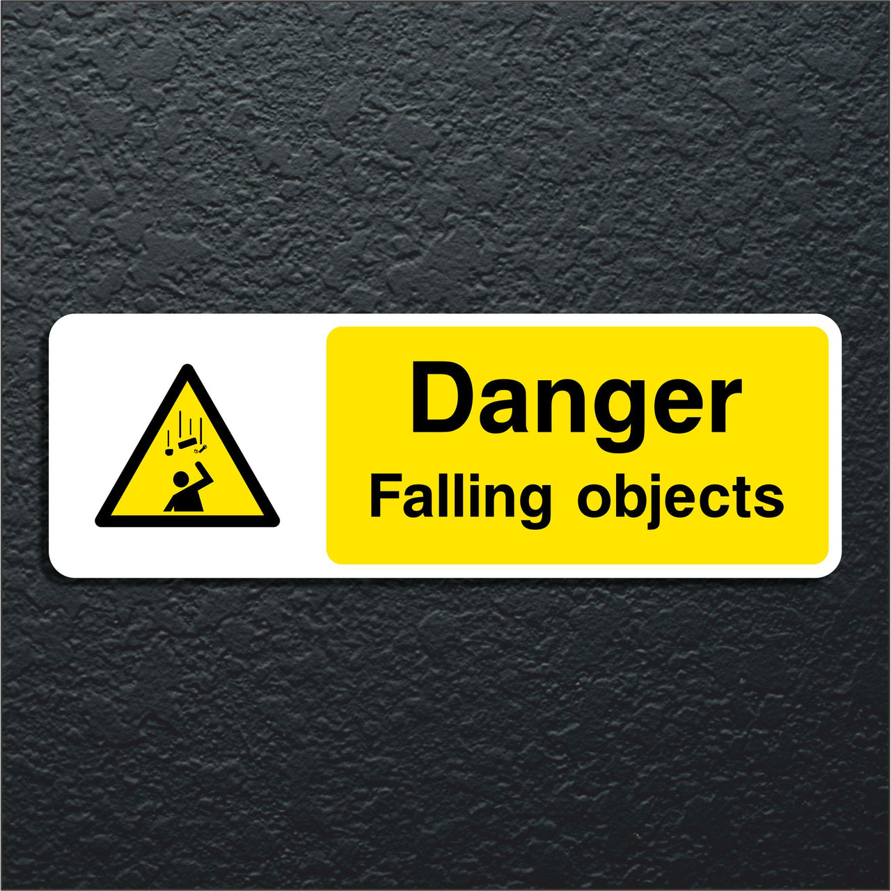 Danger Falling Objects Hazard Warning Sign