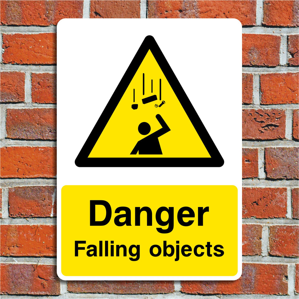 Danger Falling Object Hazard Warning Sign