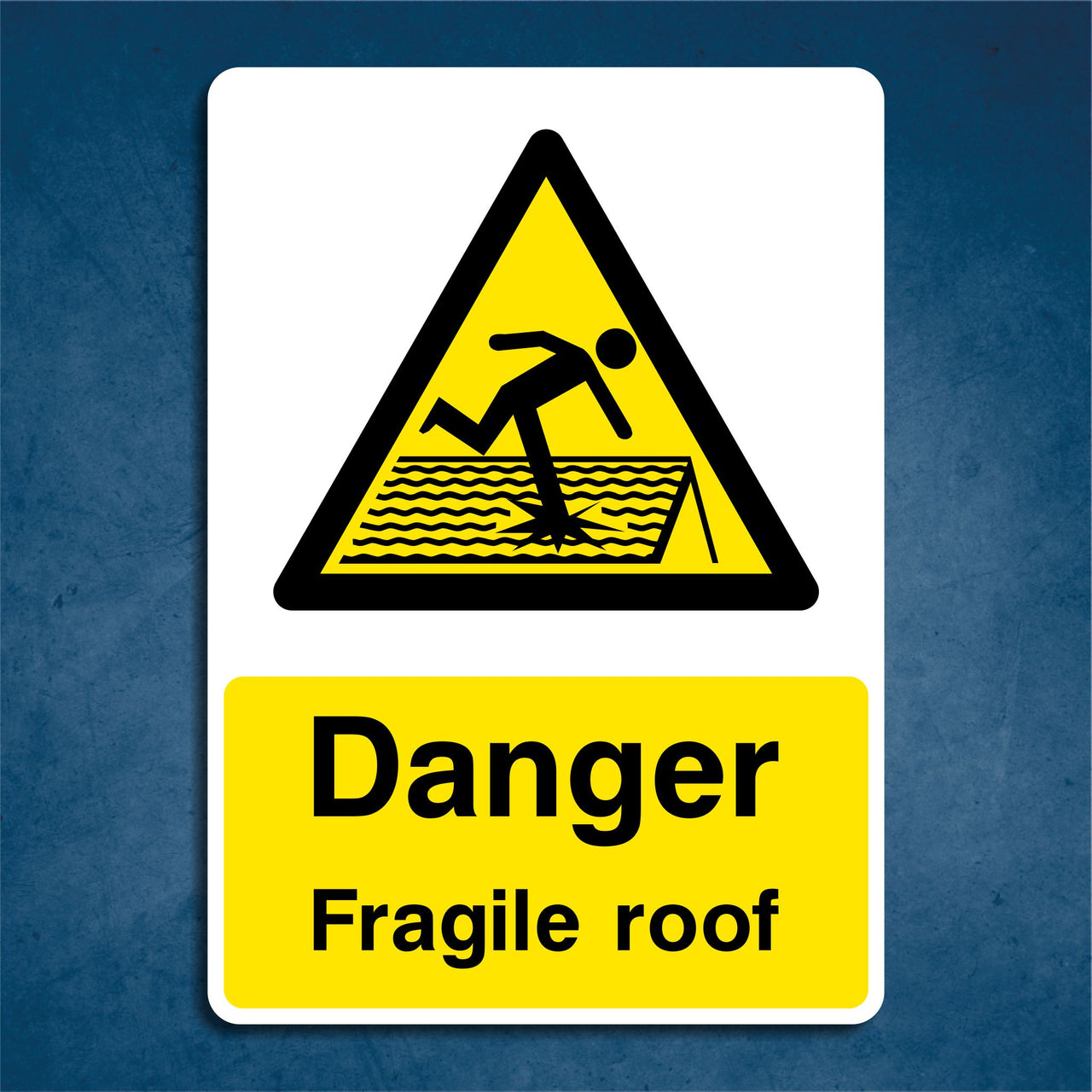 Danger Fragile Roof Hazard Warning Sign
