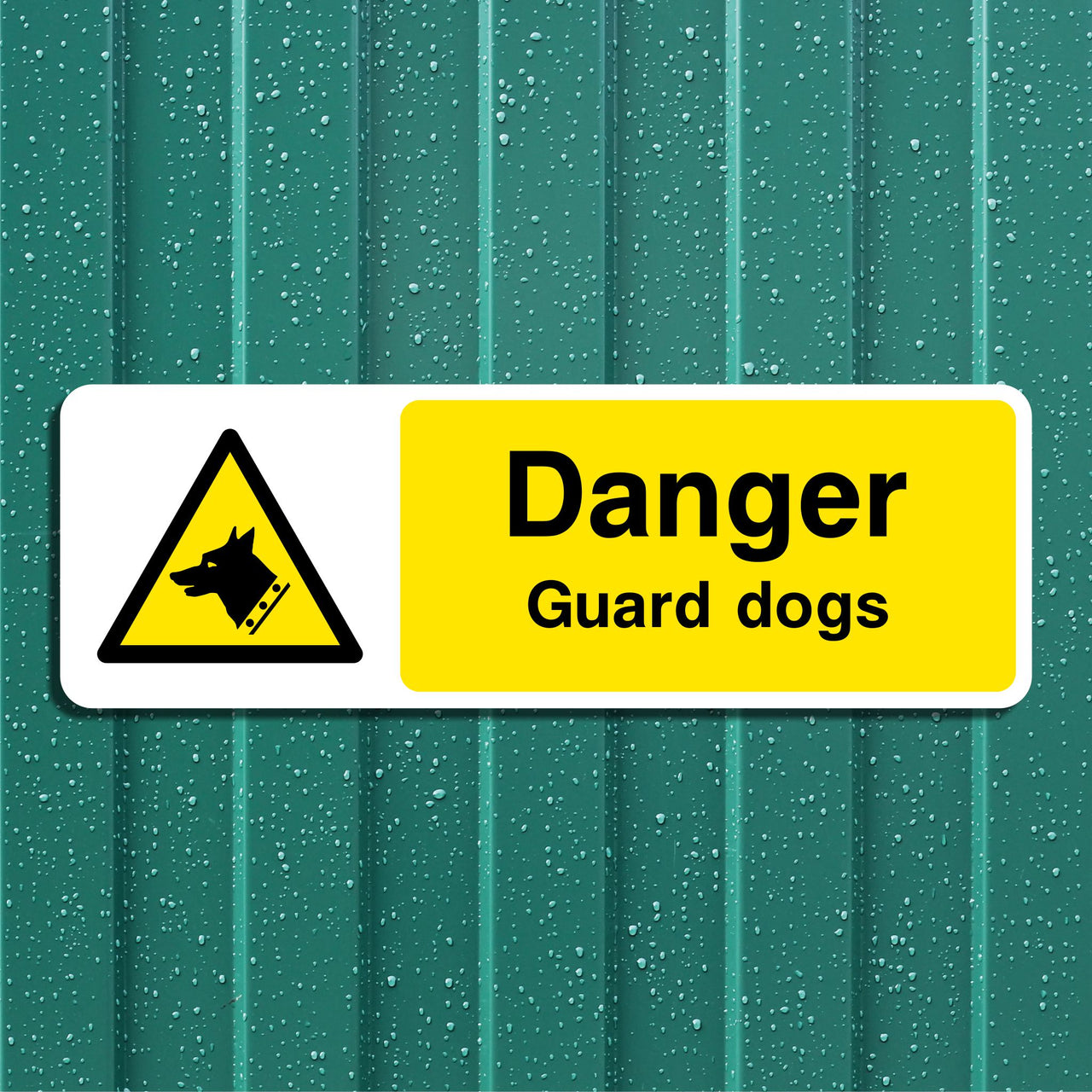 Danger Guard Dogs Sign