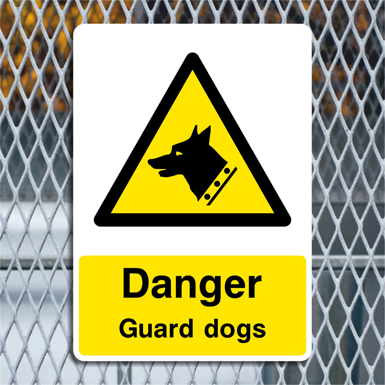 Danger Guard Dogs Sign