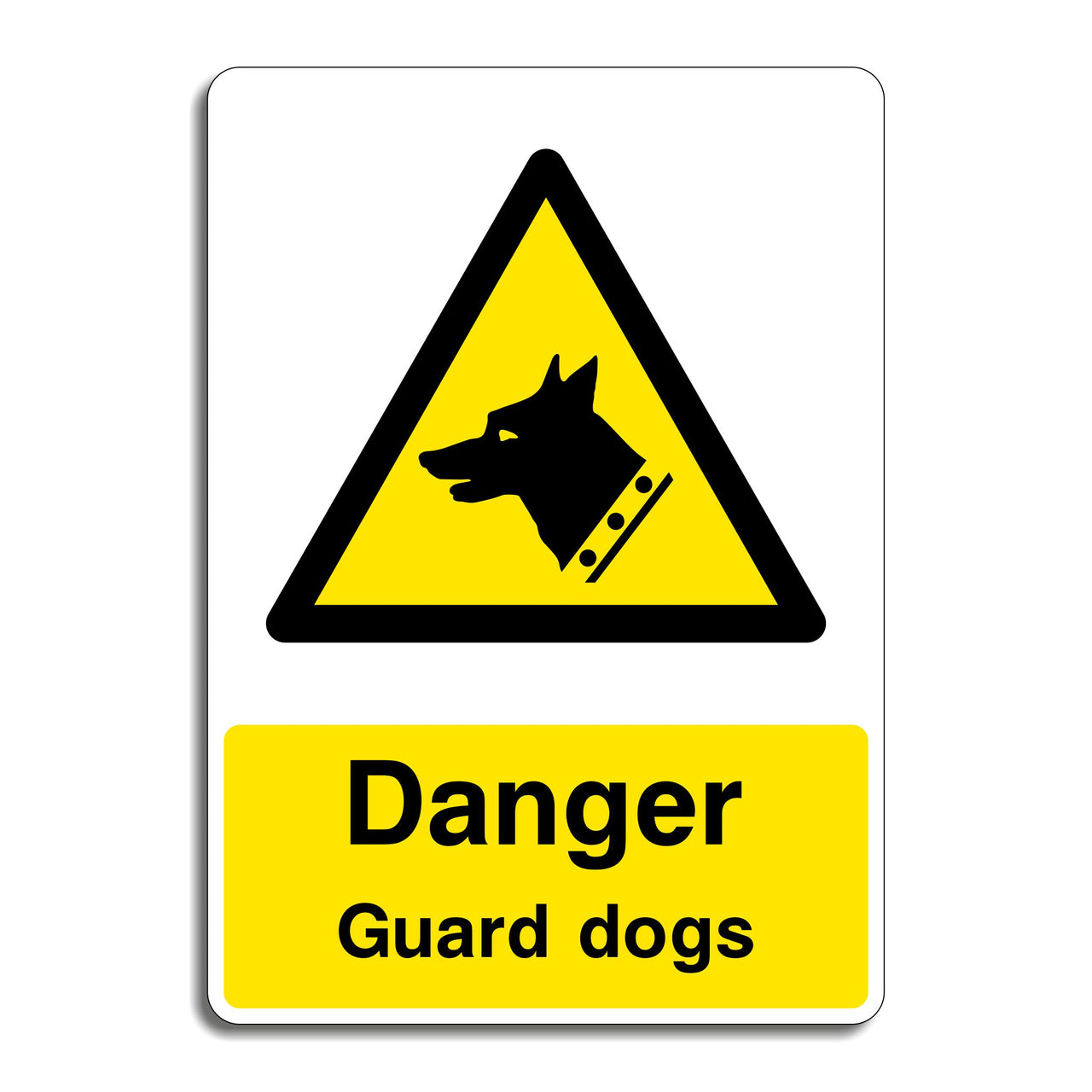 Danger Guard Dogs Sign