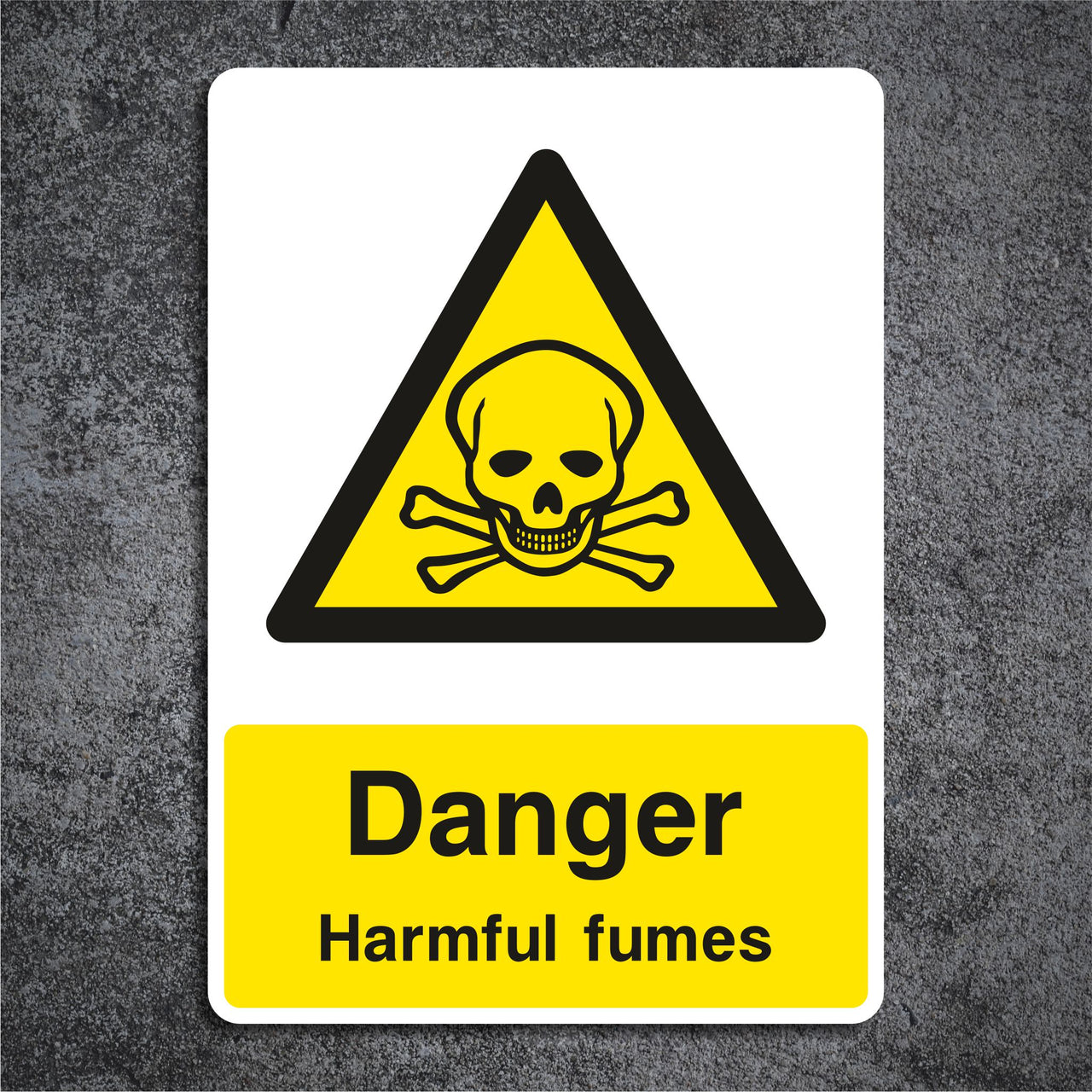 Danger Harmful Fumes Sign