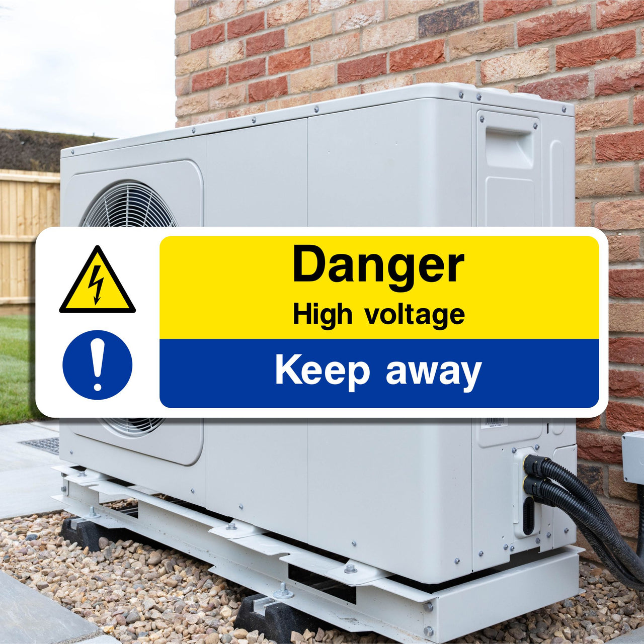 Danger High Voltage Keep Away Sign