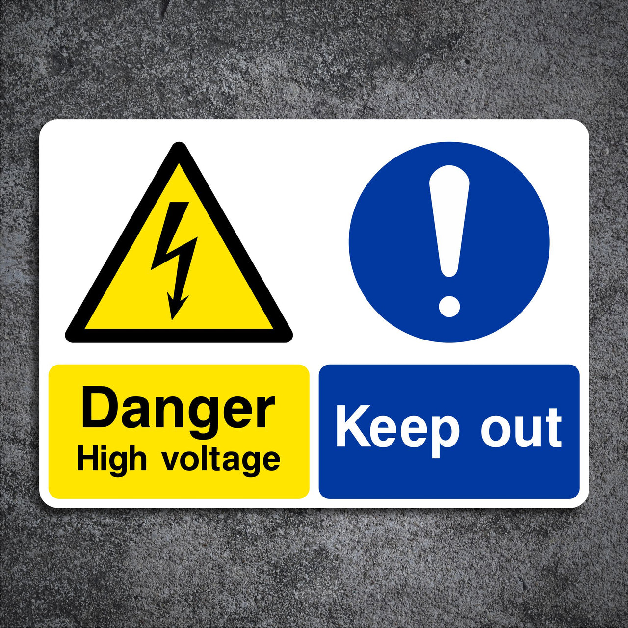 Danger High Voltage Keep Out Sign