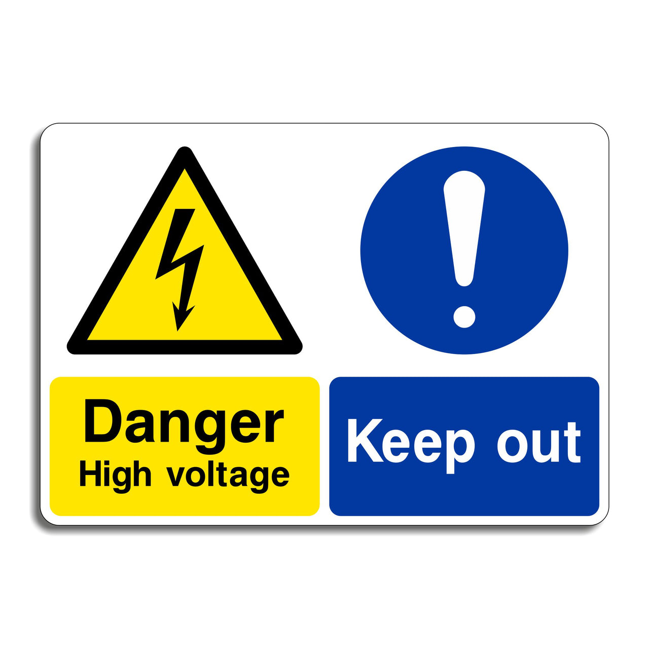 Danger High Voltage Keep Out Sign