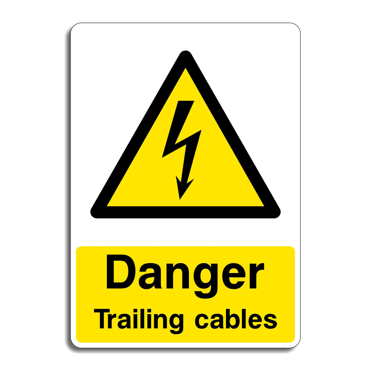 Danger Trailing Cables Sign