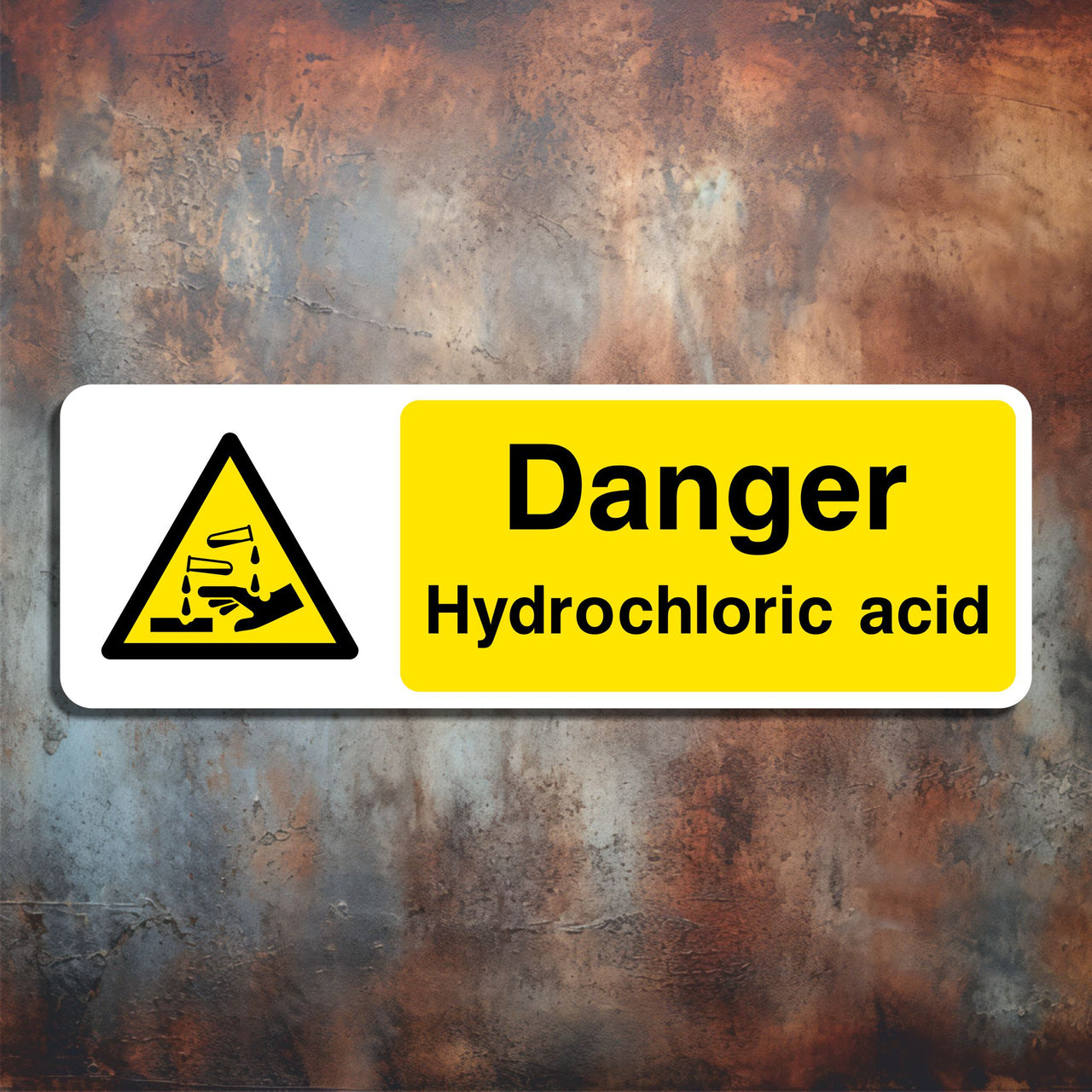 Danger Hydrochloric Acid Sign