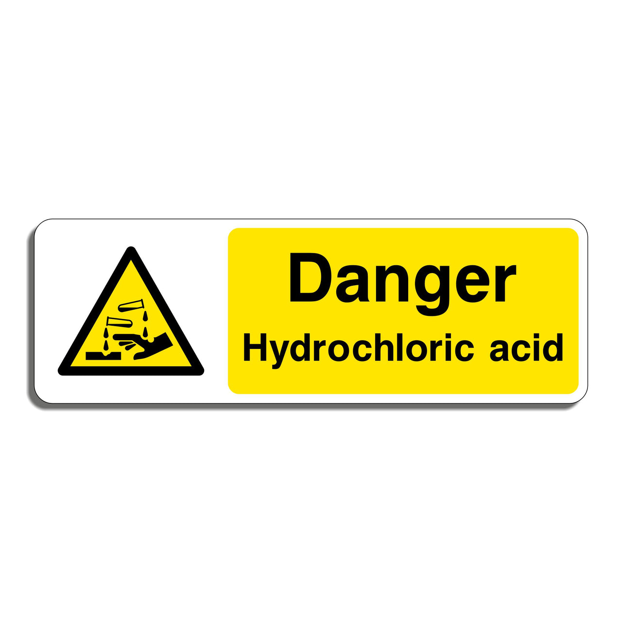Danger Hydrochloric Acid Sign