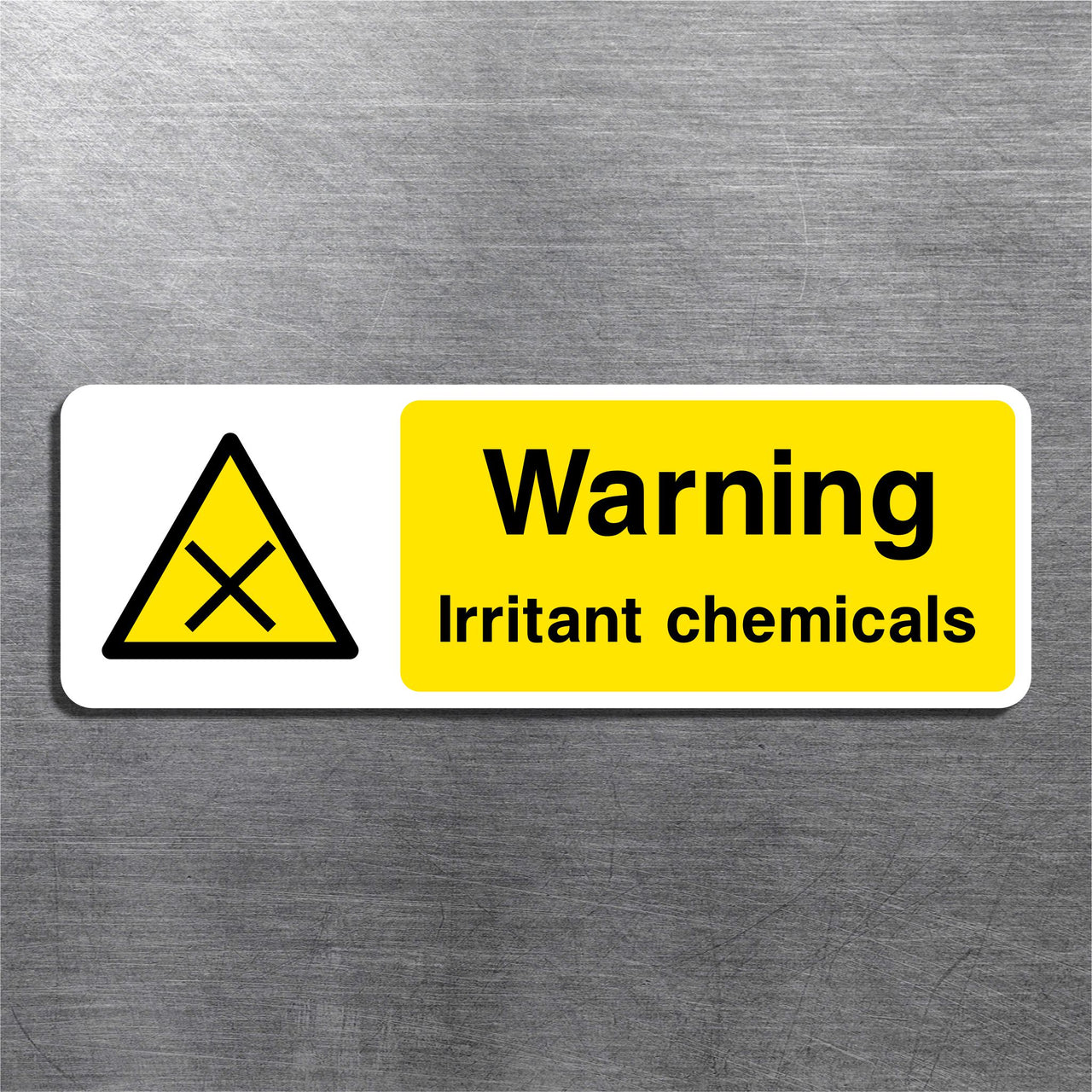 Warning Irritant Chemicals Sign