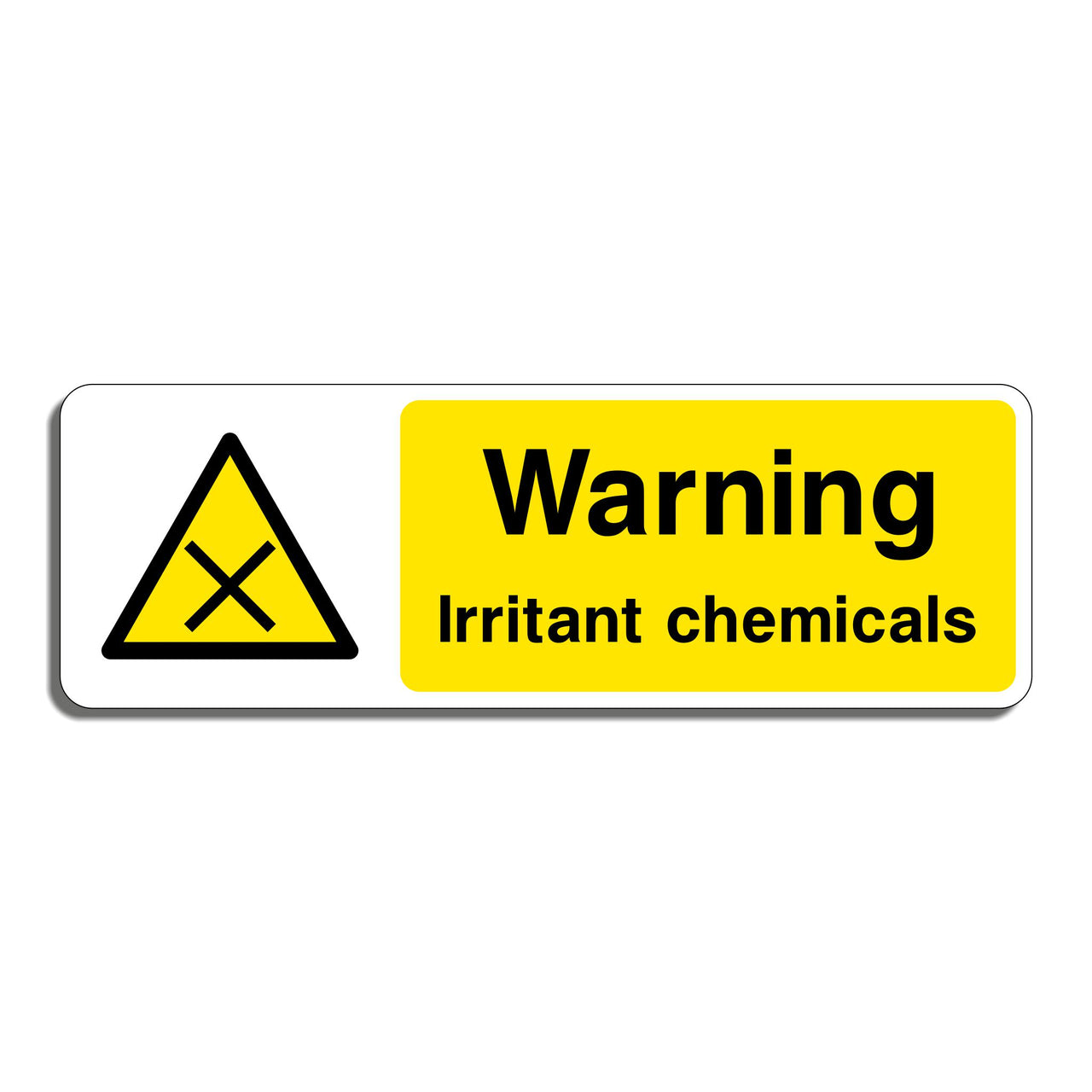 Warning Irritant Chemicals Sign