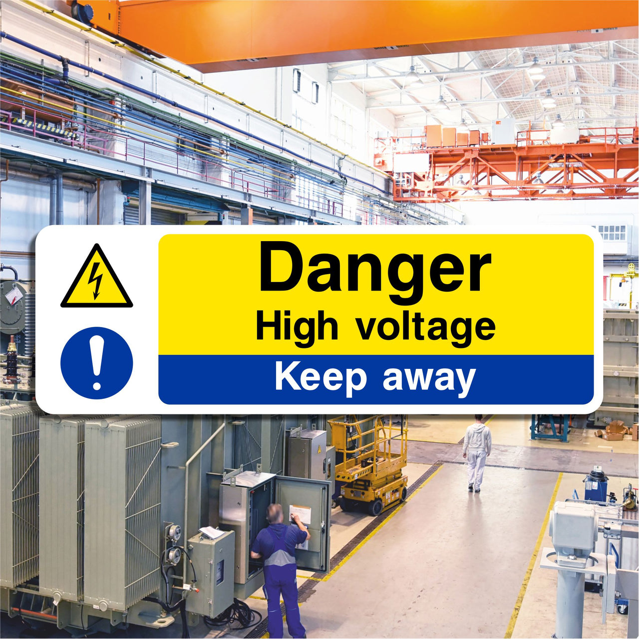 Danger High Voltage Keep Away Sign