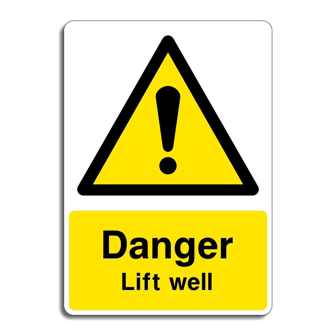 Danger Lift Well Sign