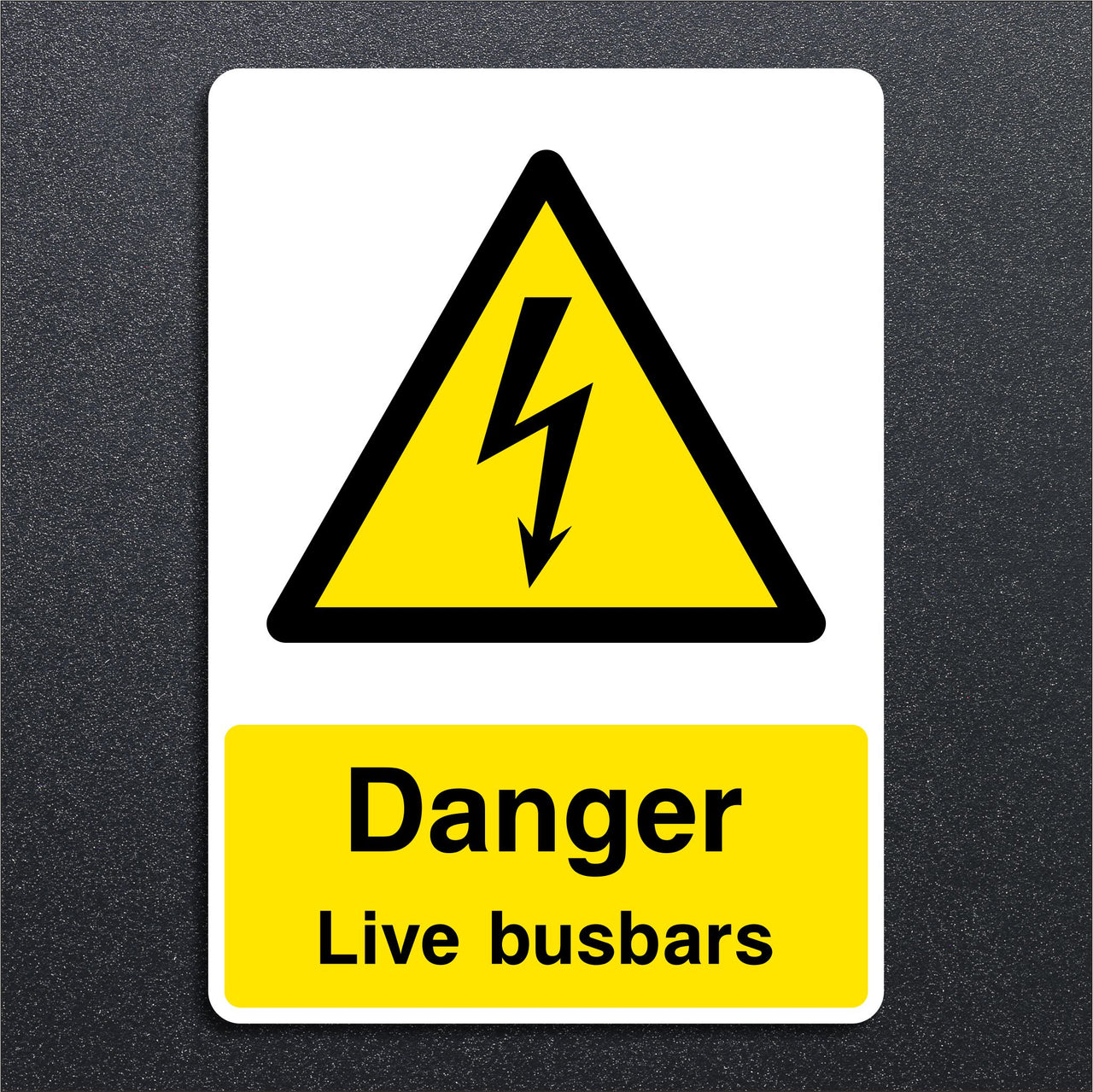 Danger Live Busbars Sign